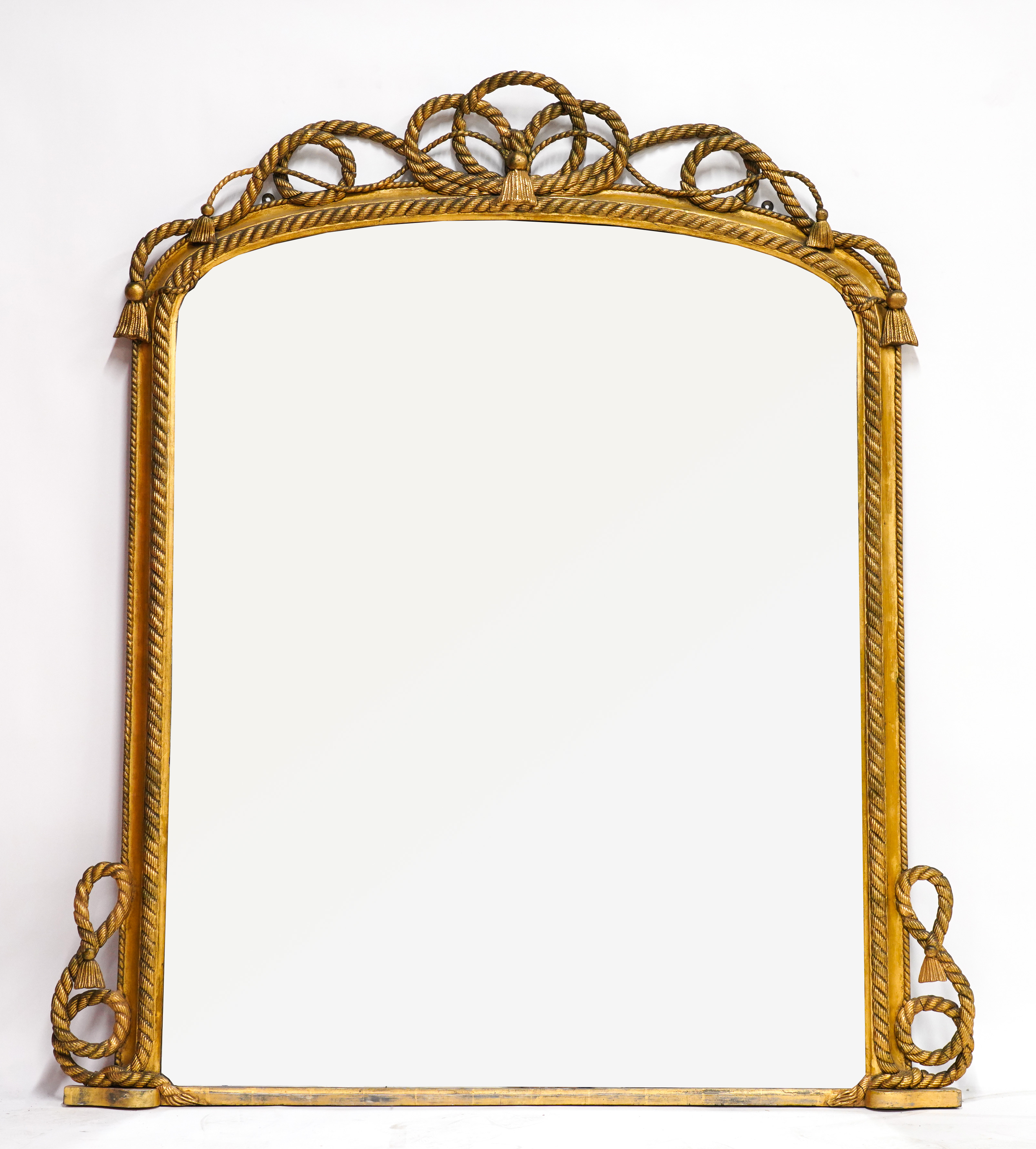 A 19TH CENTURY GILT FRAMED ROPE 3ae572