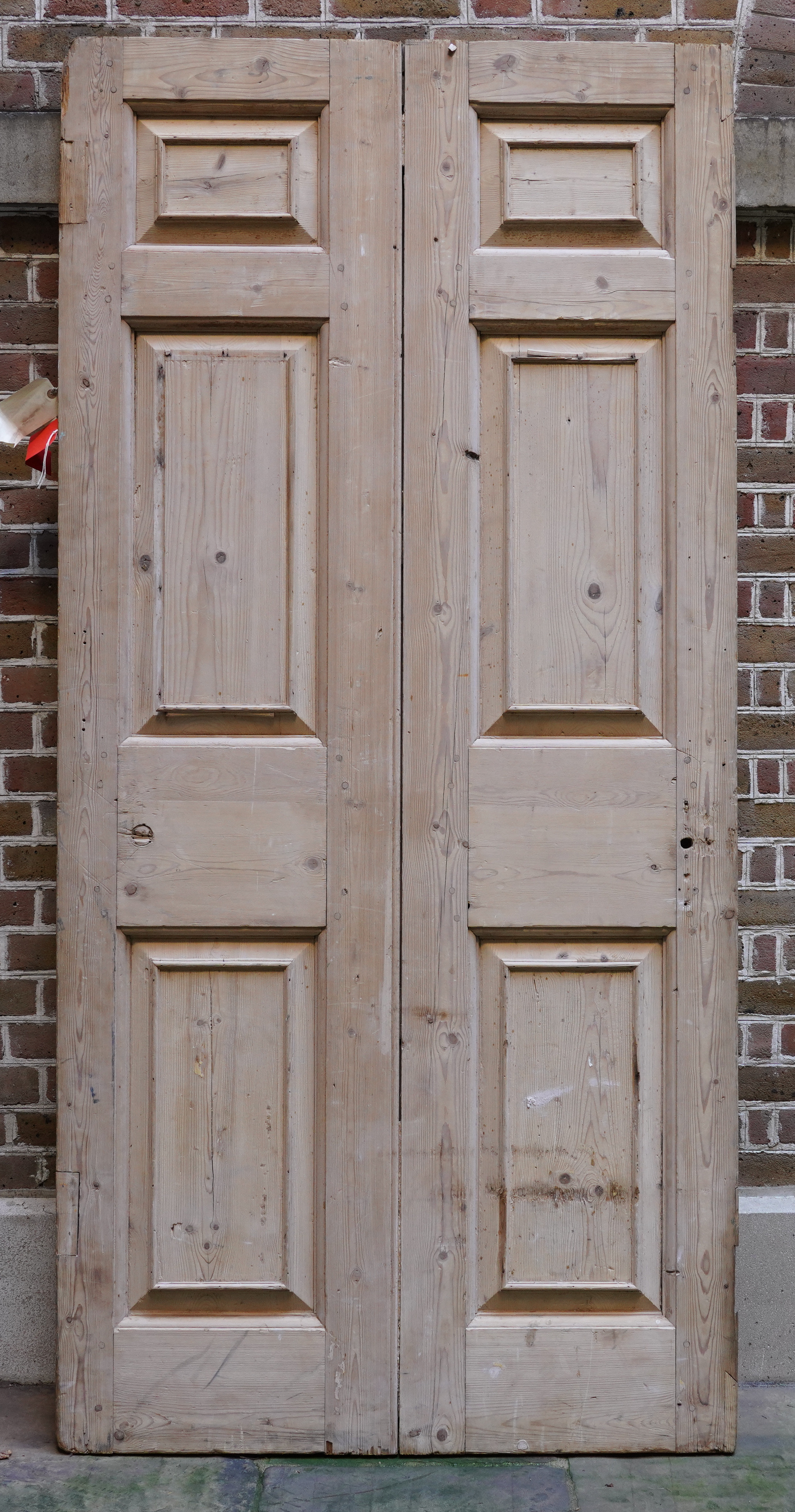 A GEORGE III PINE DOOR WITH SIX 3ae57e