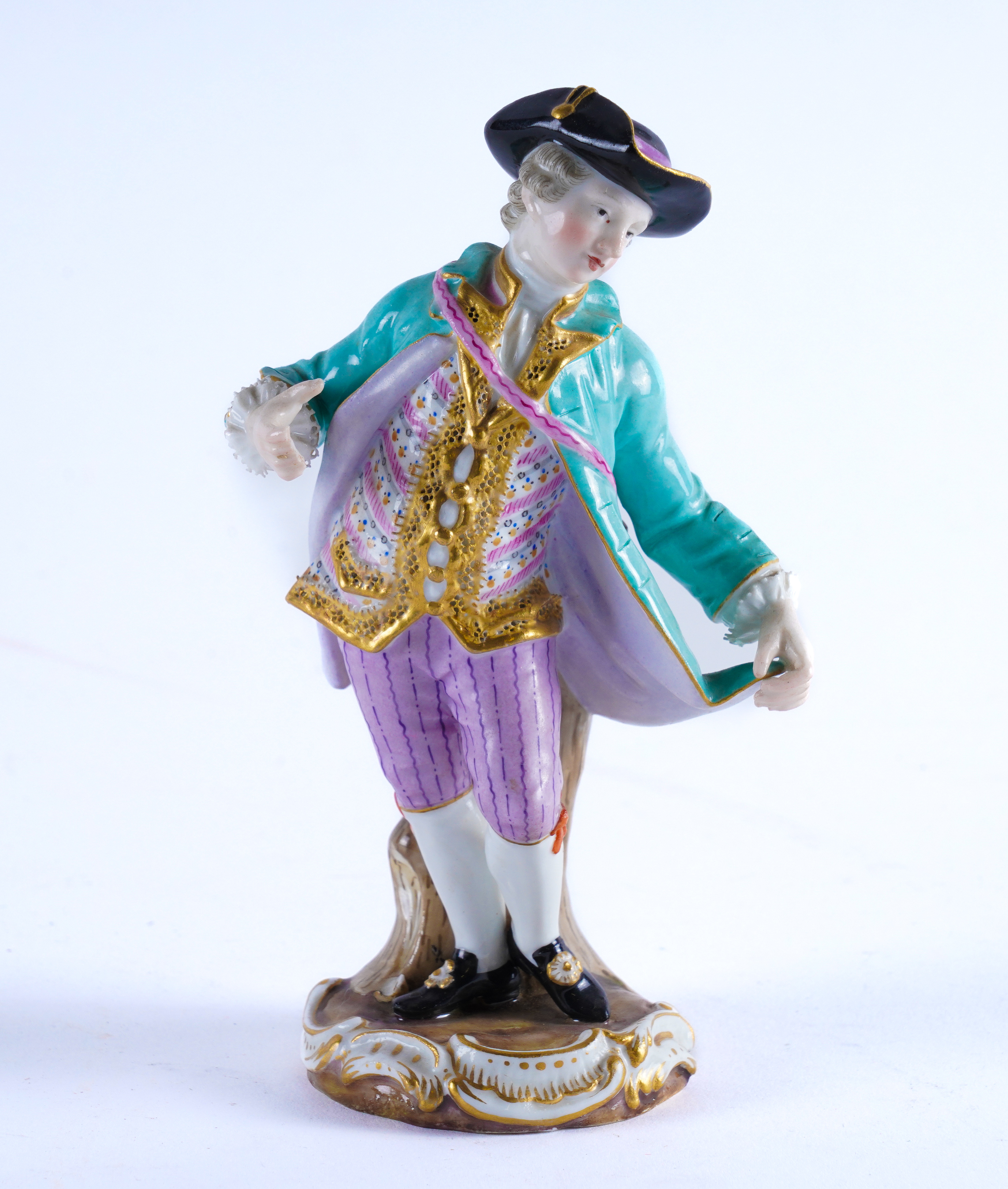 A MEISSEN FIGURE OF A GALLANT Late