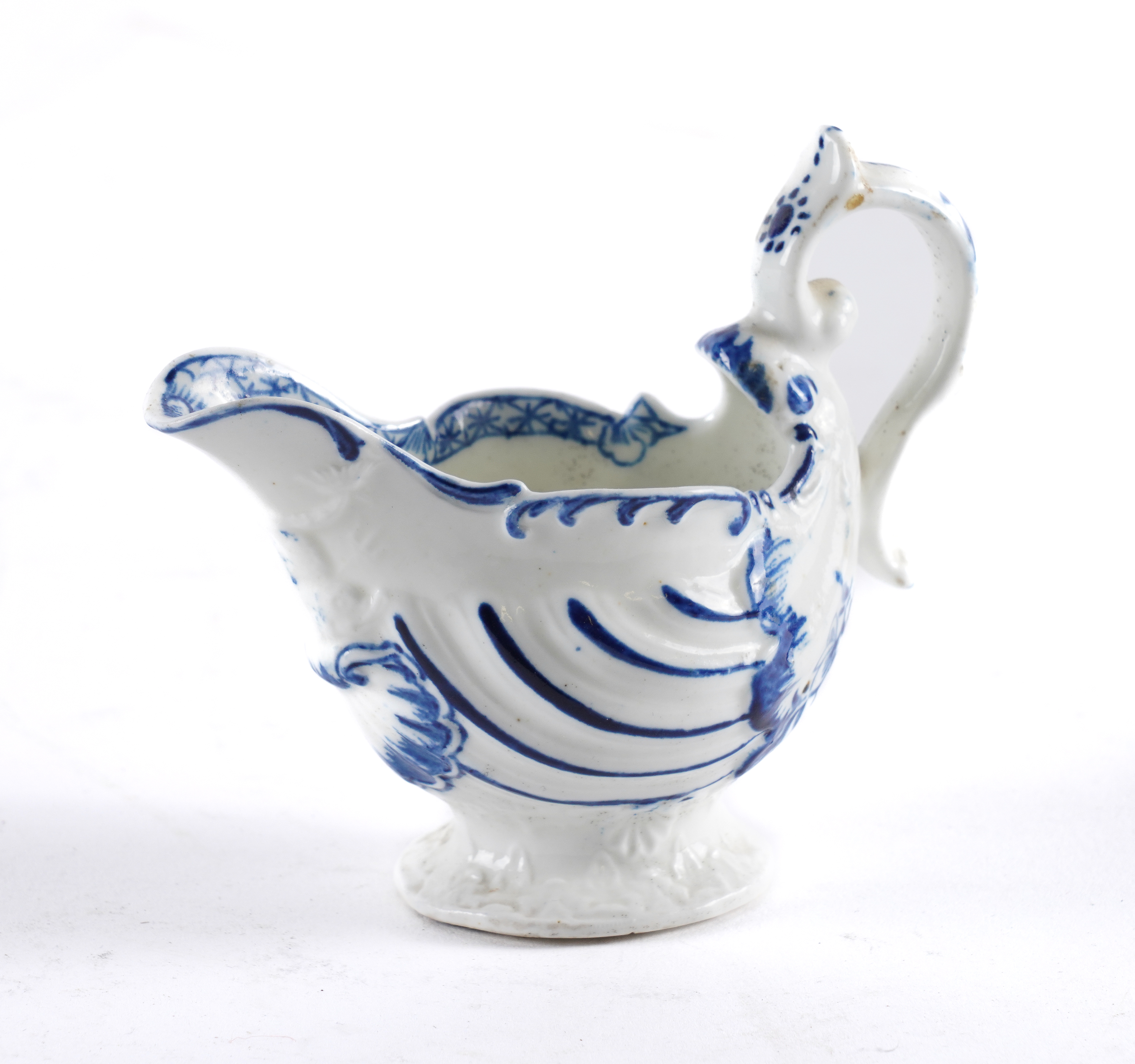 A DERBY `DOLPHIN EWER' BLUE AND