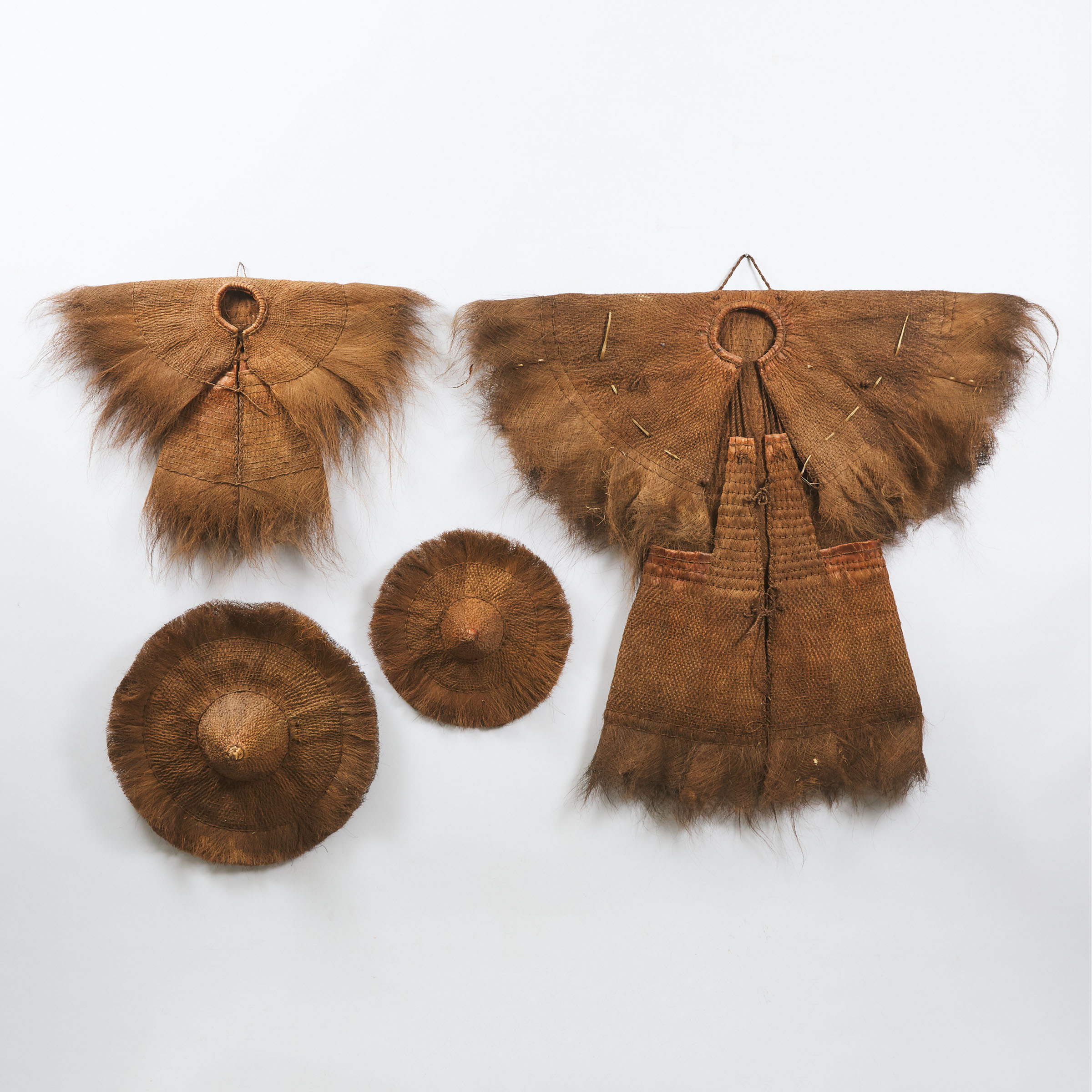 Two Southern Chinese Coir 'Raincoats'