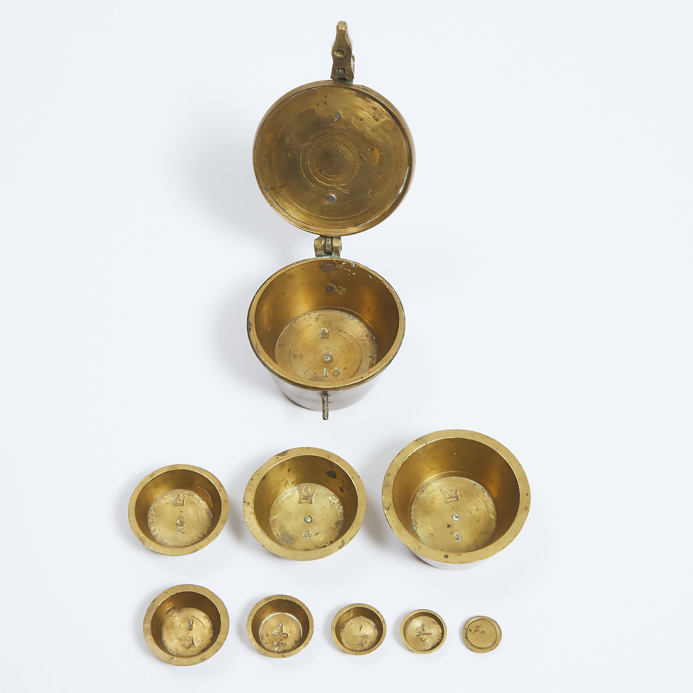 Set of German Bronze Nesting Weights,