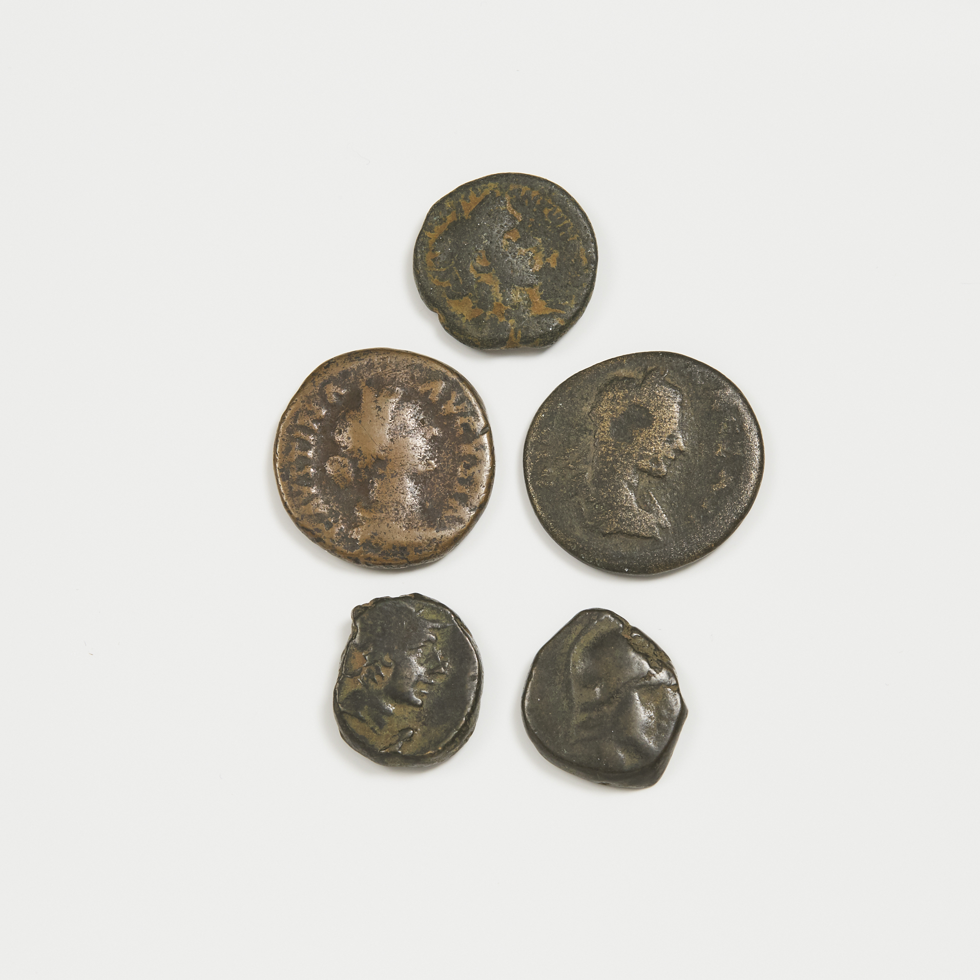 Ancient Coinage GROUP OF FIVE ROMAN