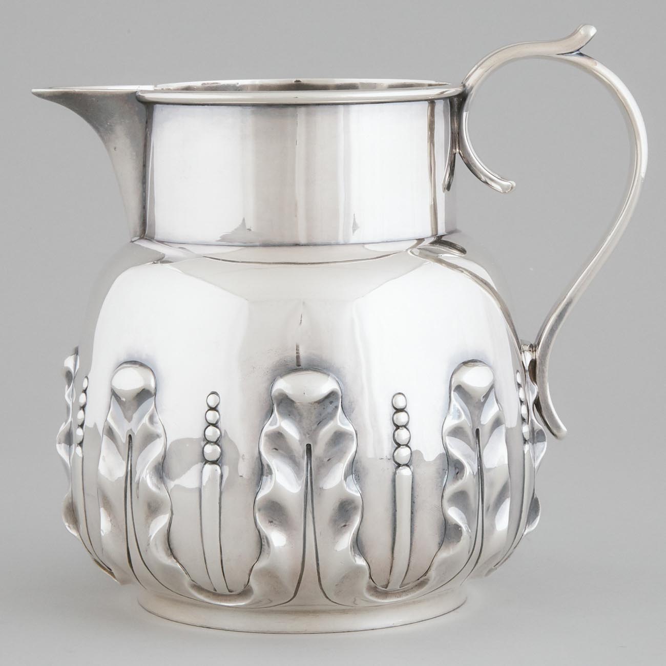 Late Victorian Silver Water Jug,