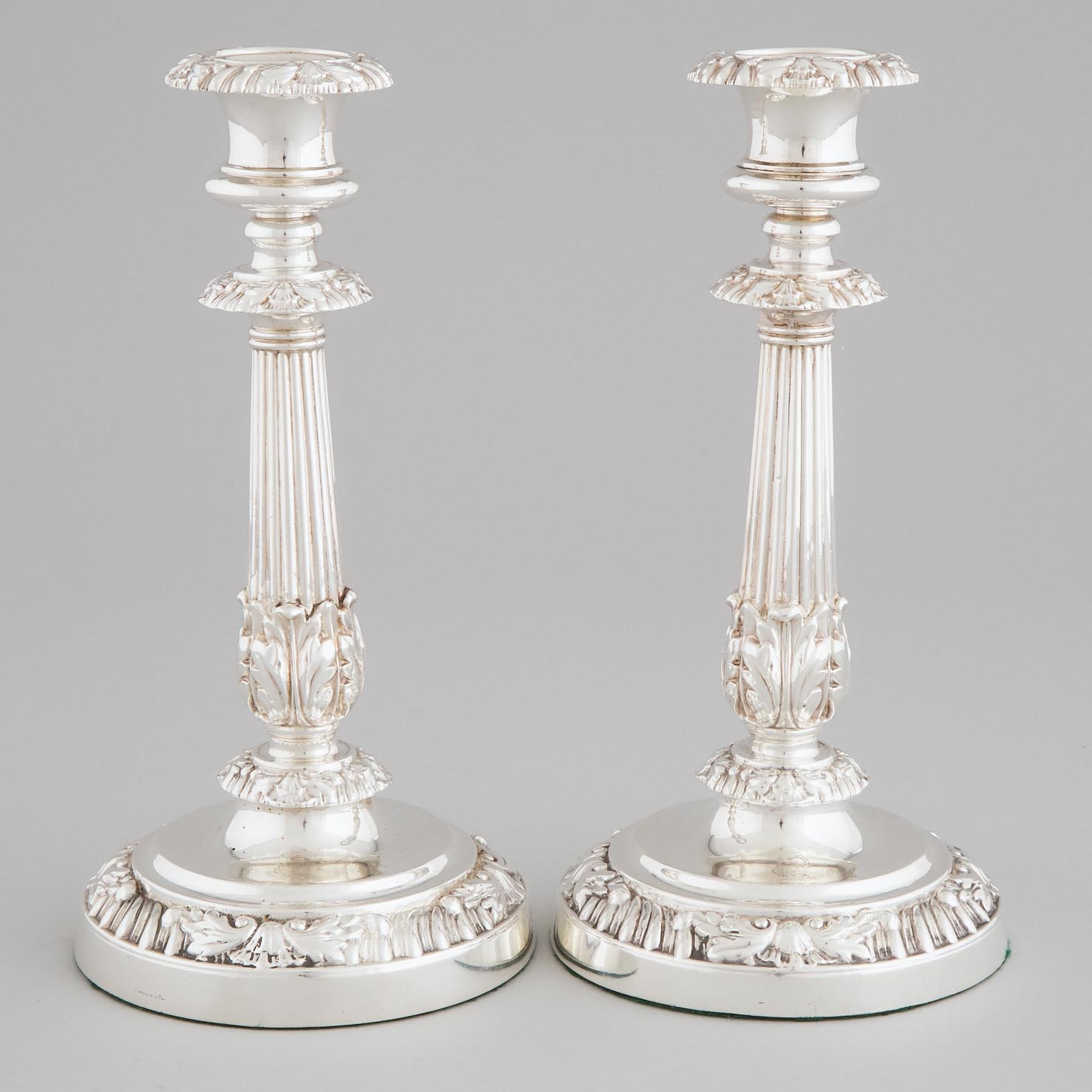 Pair of George IV Silver Table