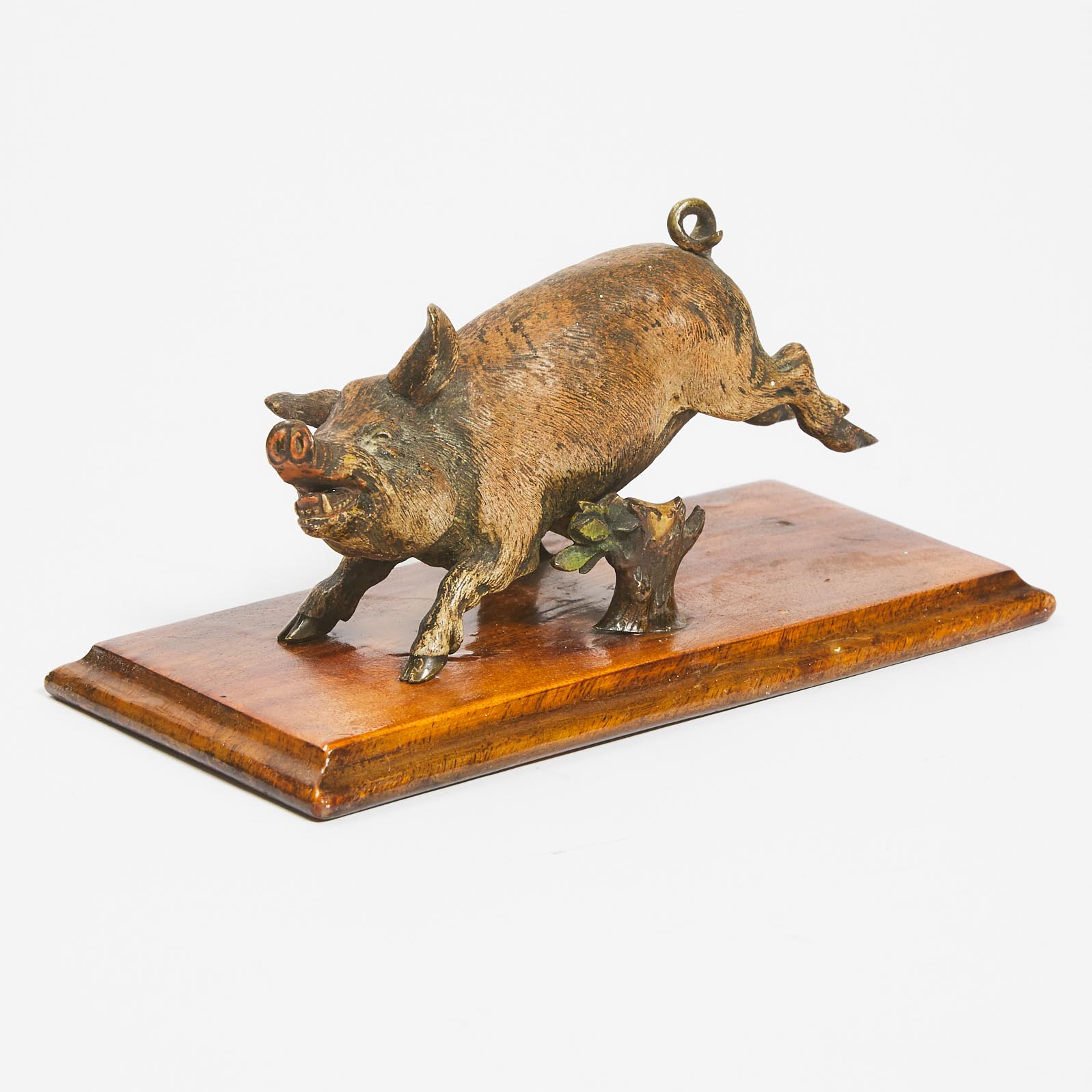 Austrian Cold Painted Bronze Boar