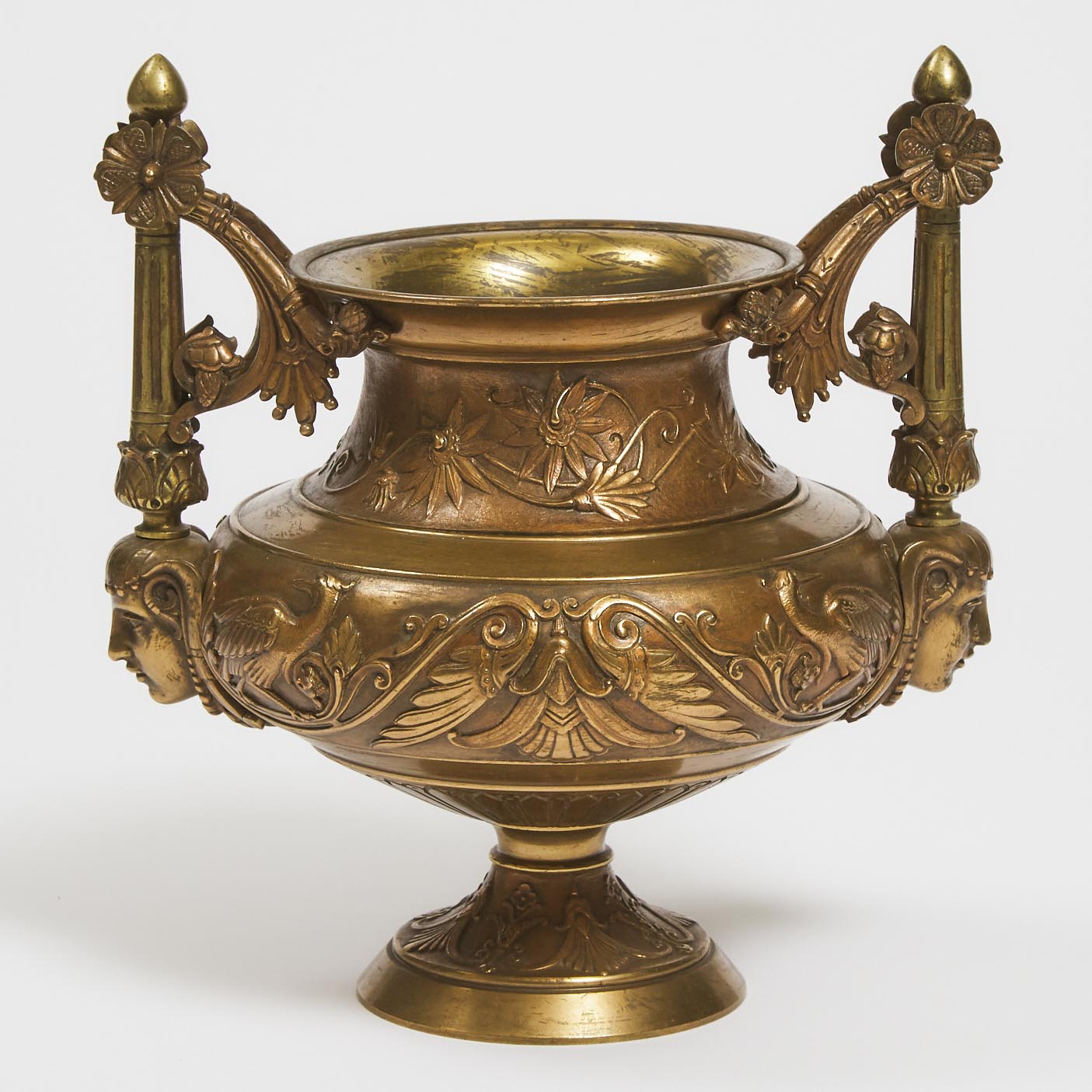 French Egyptian Revival Gilt Bronze