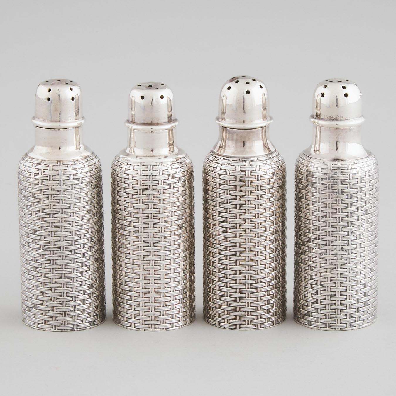 Set of Four American Silver Salt