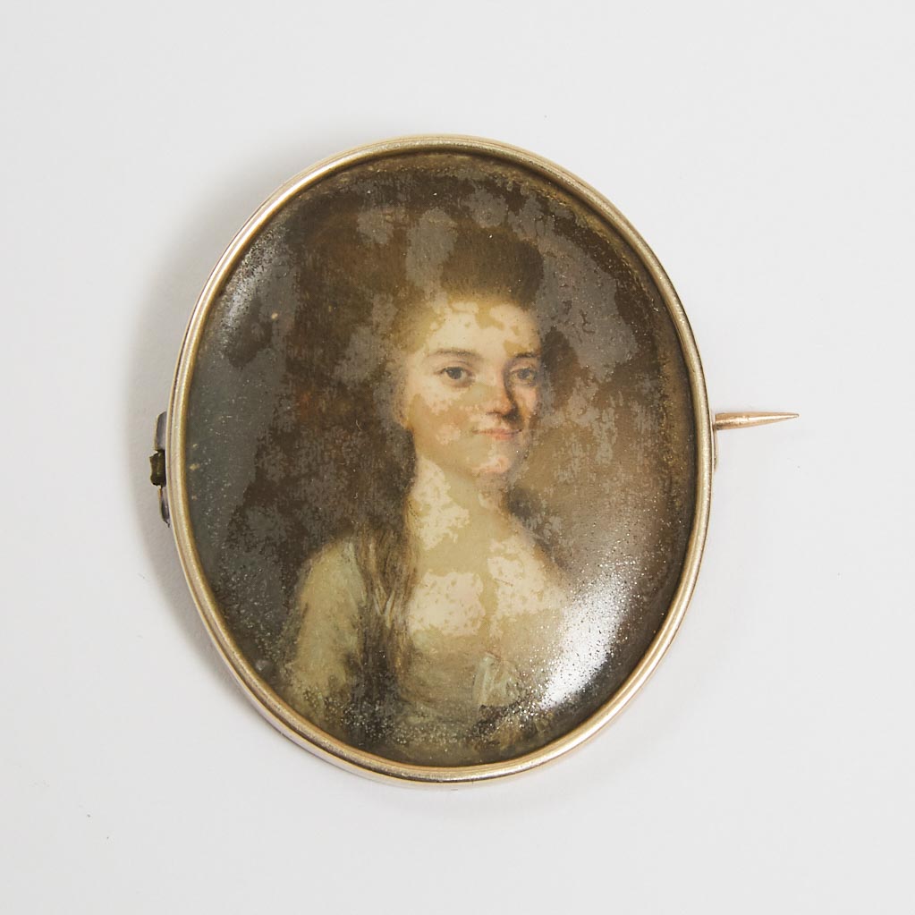 French School Portrait Miniature 3ac0e3