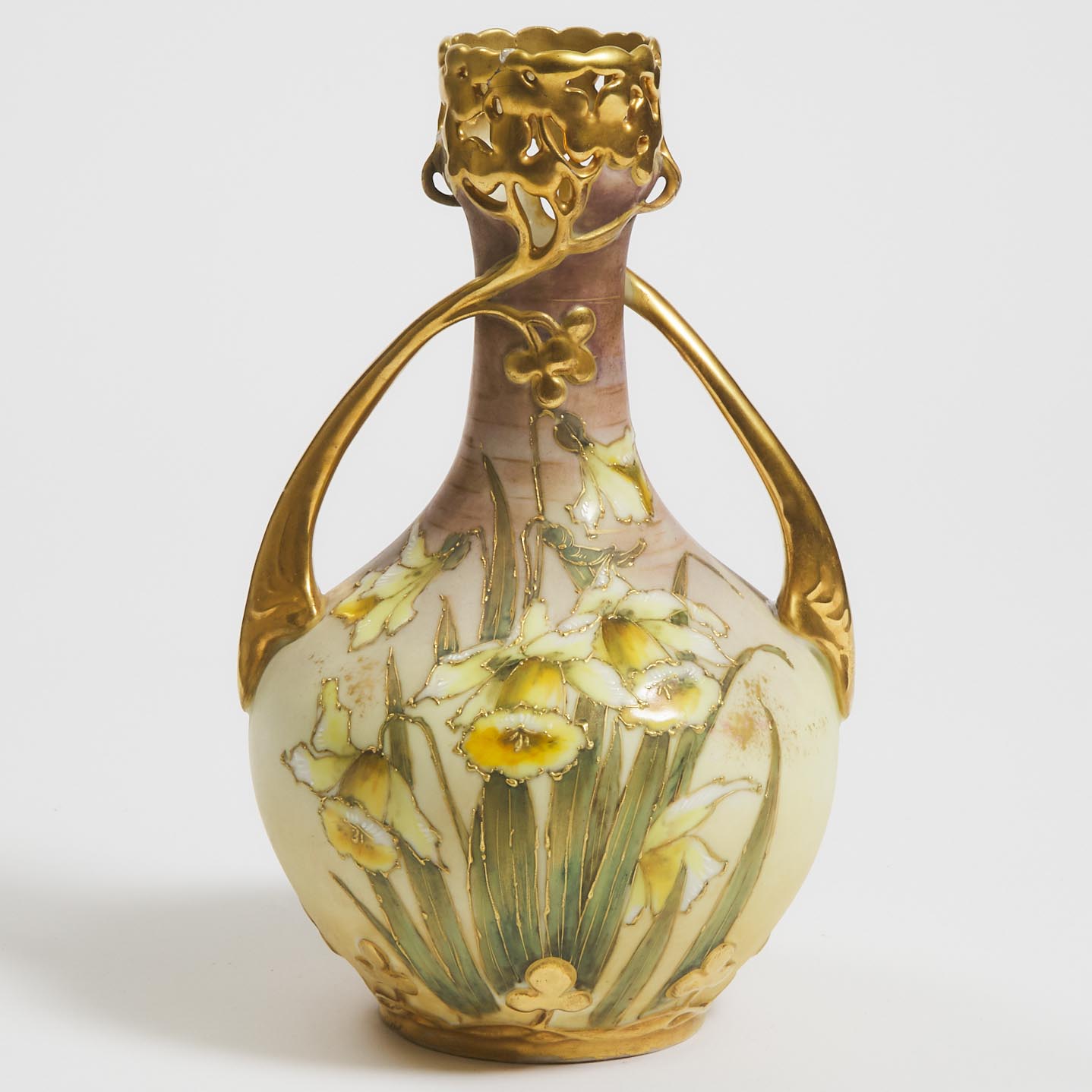Amphora Two-Handled Daffodil Vase,