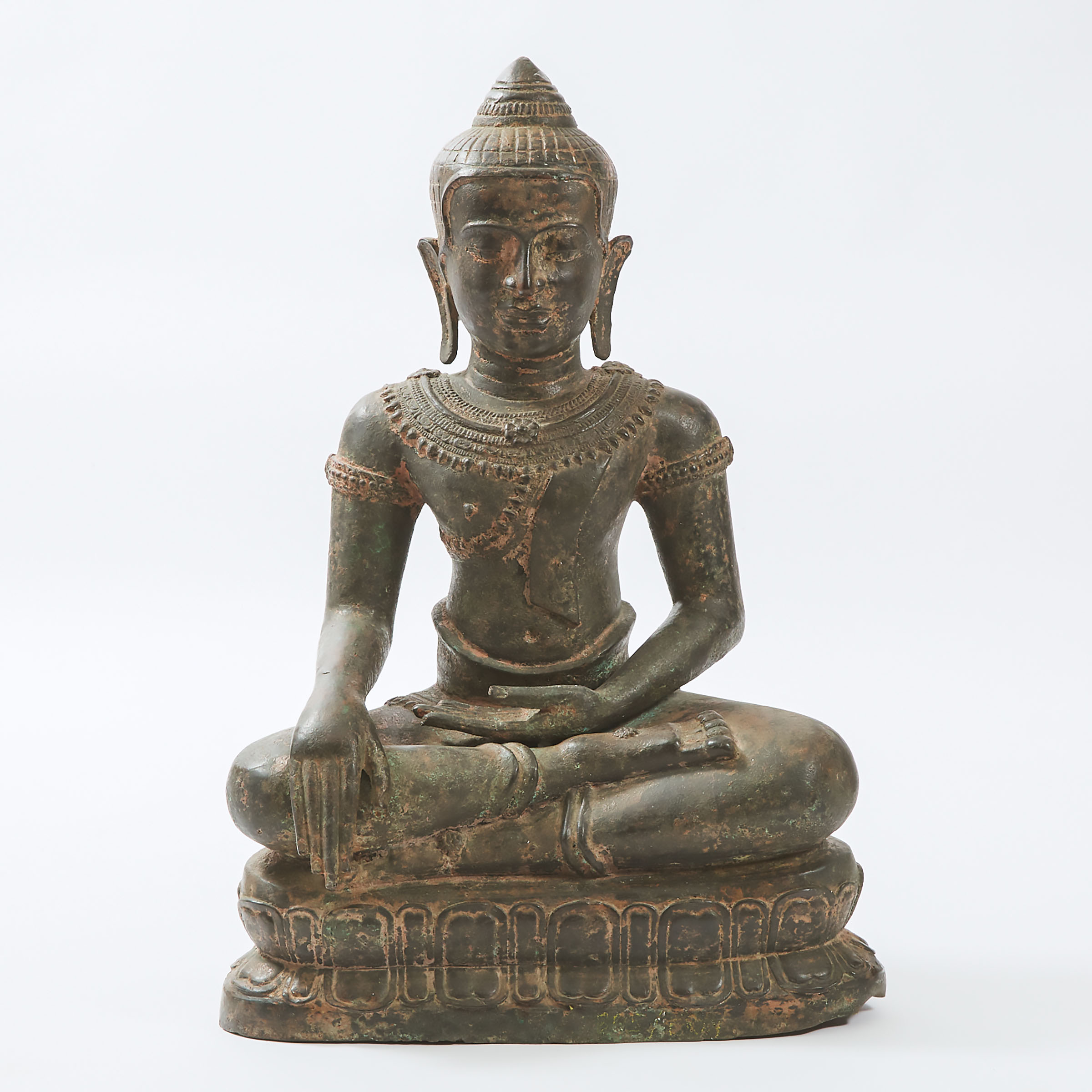 A Massive Bronze Figure of Buddha  3ac1b0