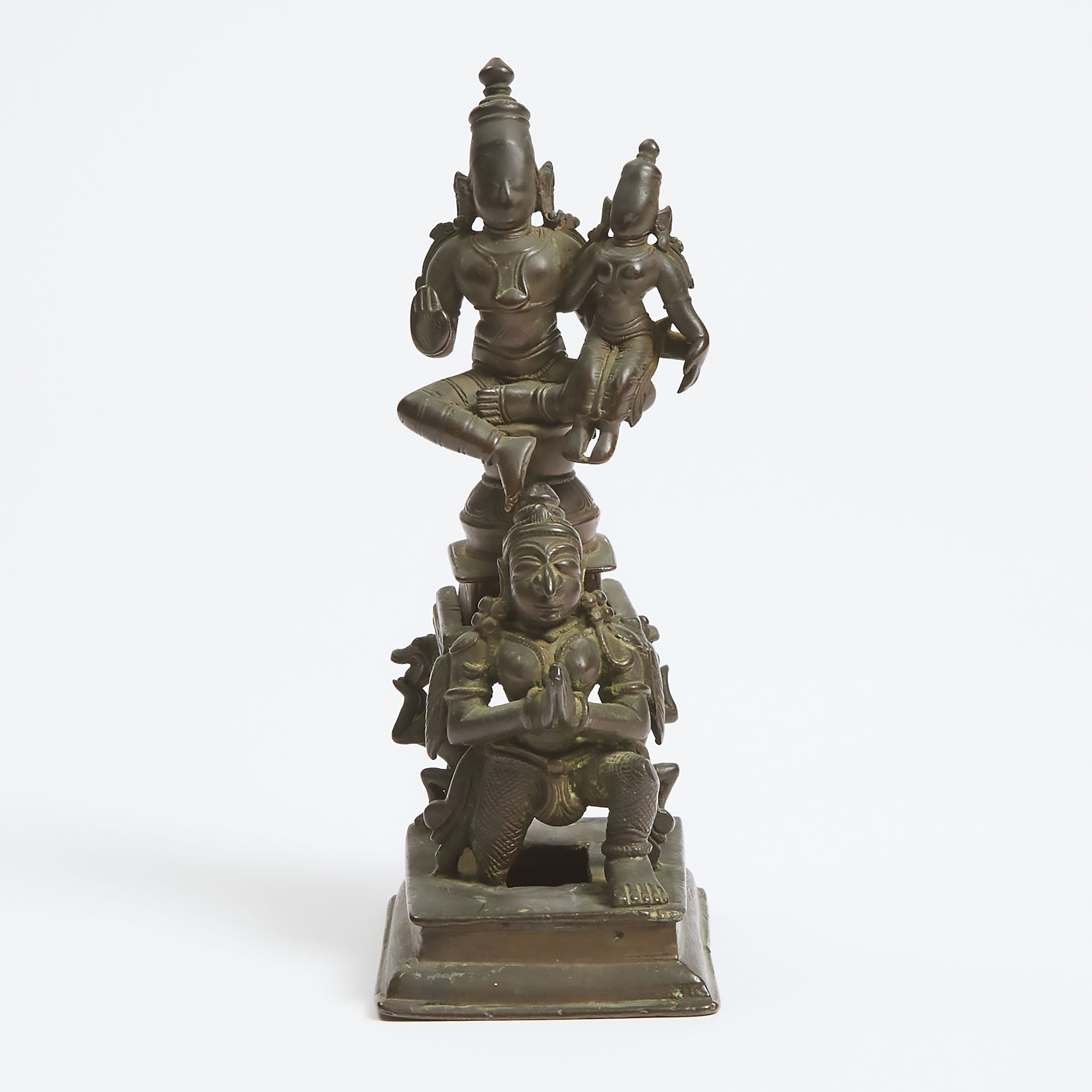 An Indian Bronze Figure of Lakshminarayana,
