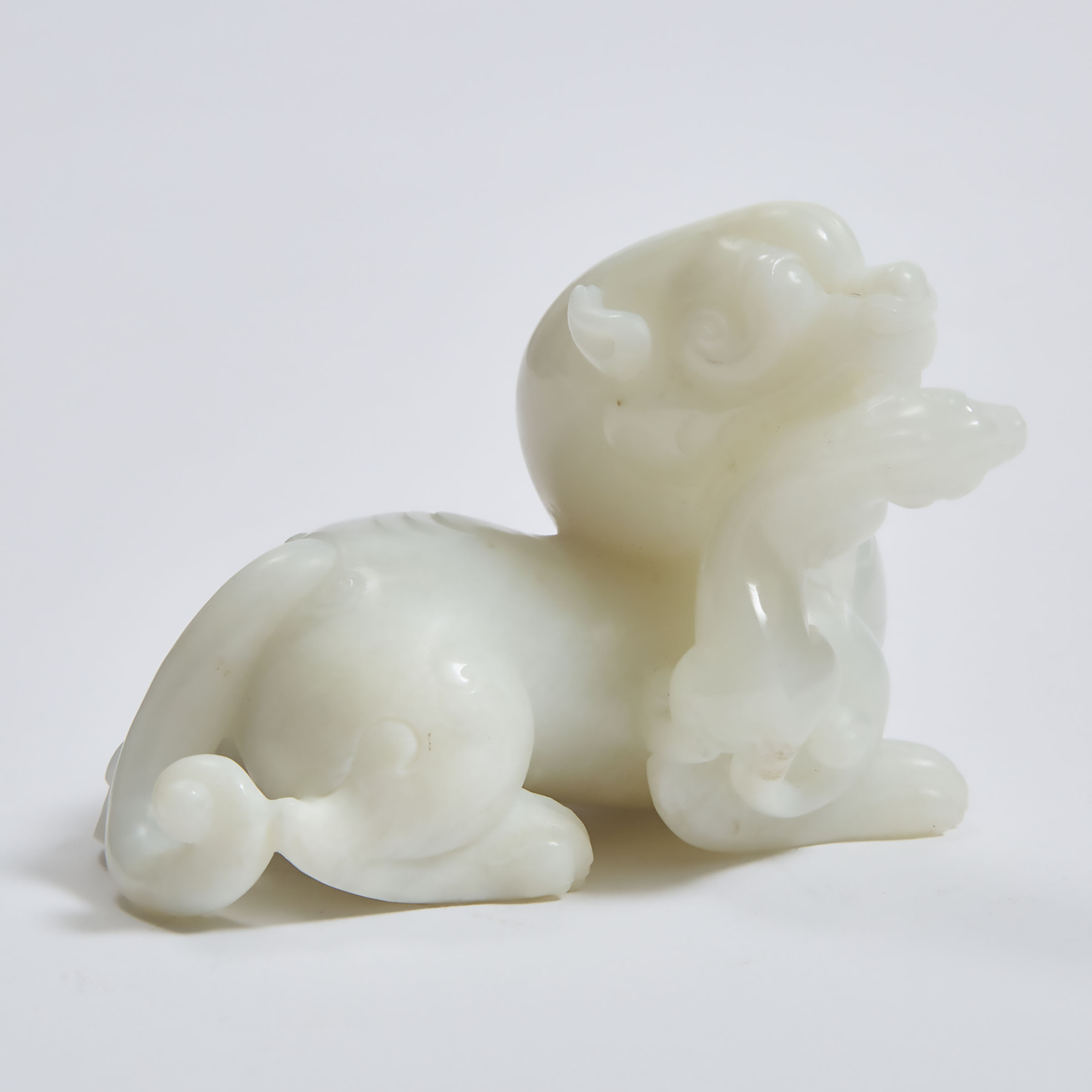 A White Jade 'Qilin' Group, Mid