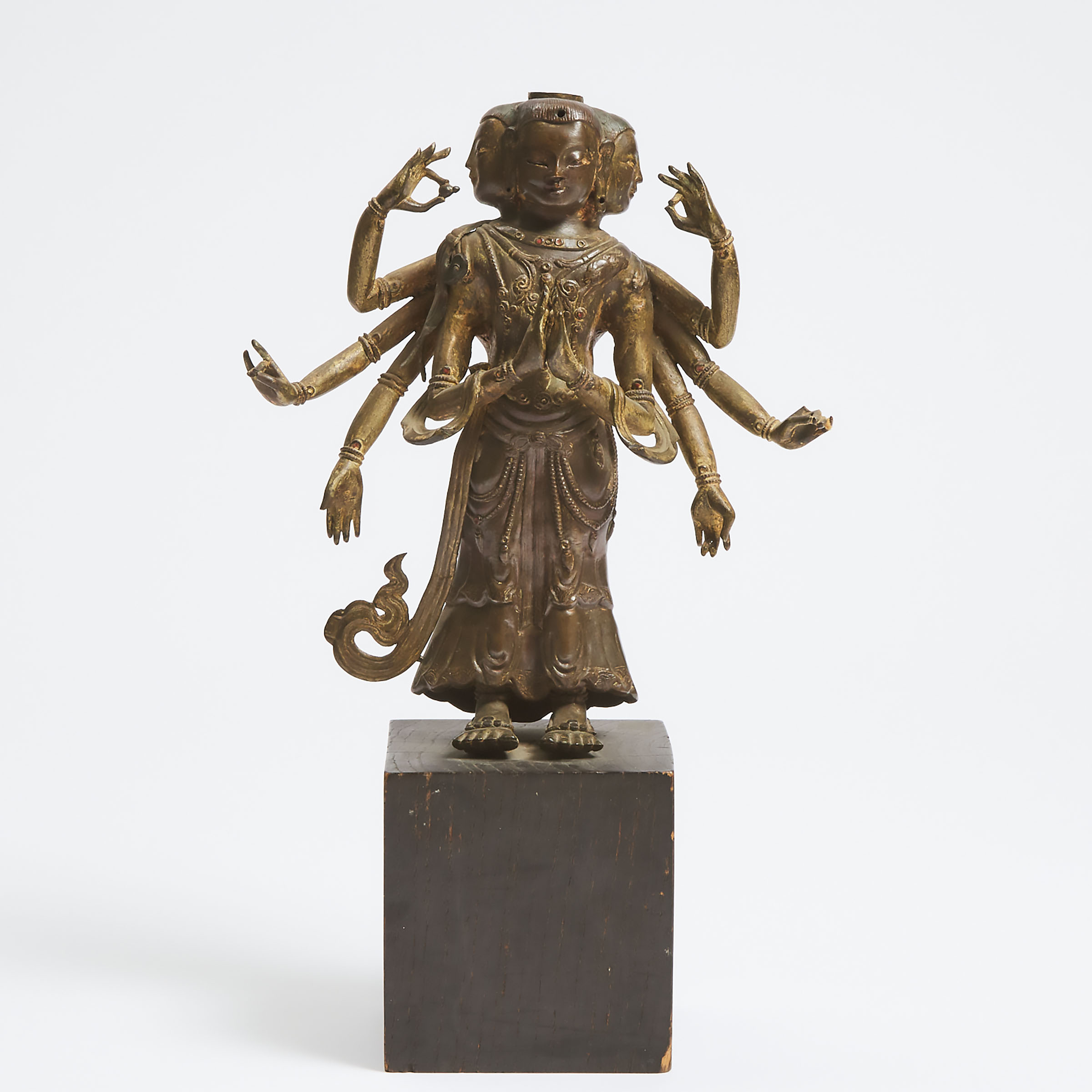 A Tibetan Gilt Bronze Standing 3ac222