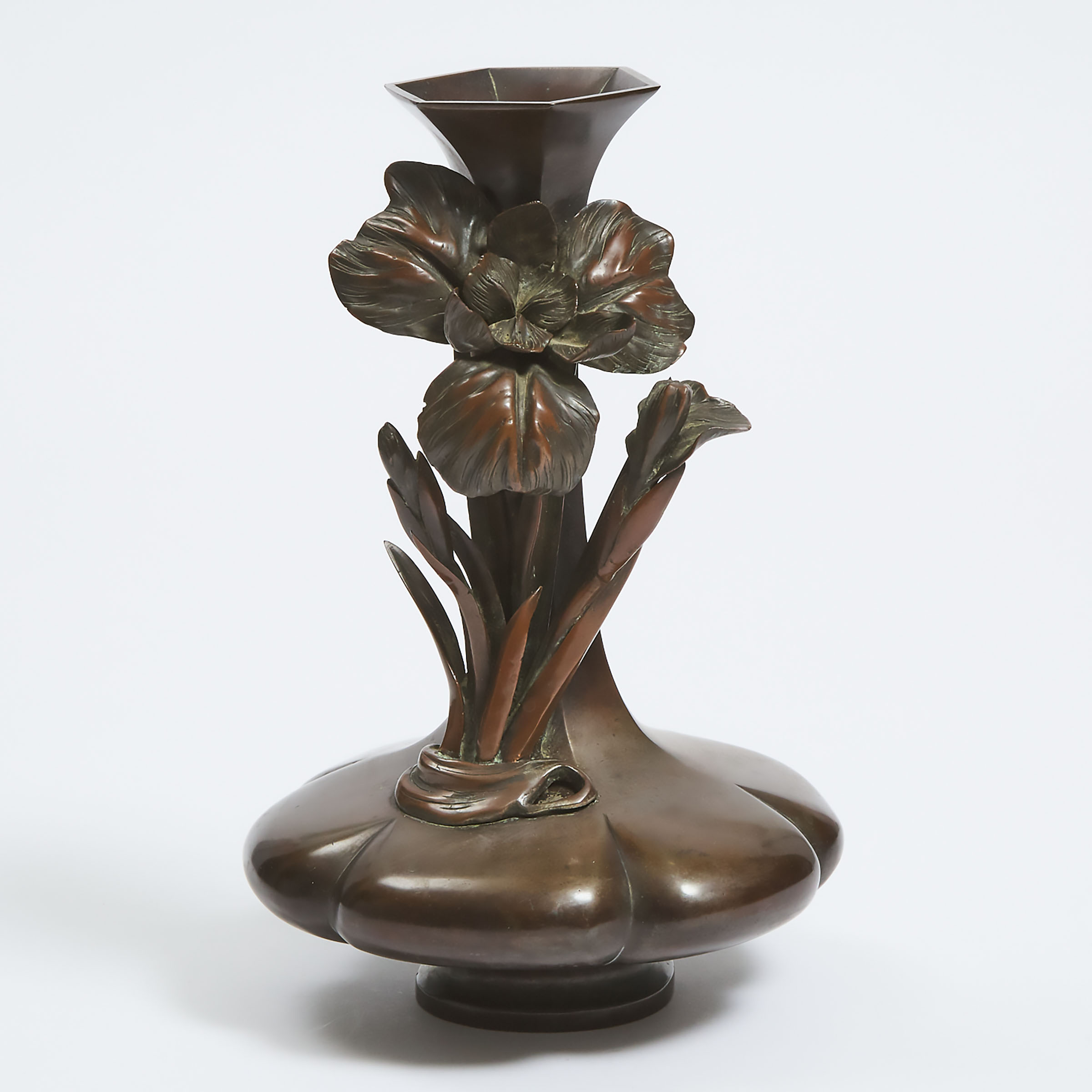 A Japanese Bronze Vase Signed 3ac22b