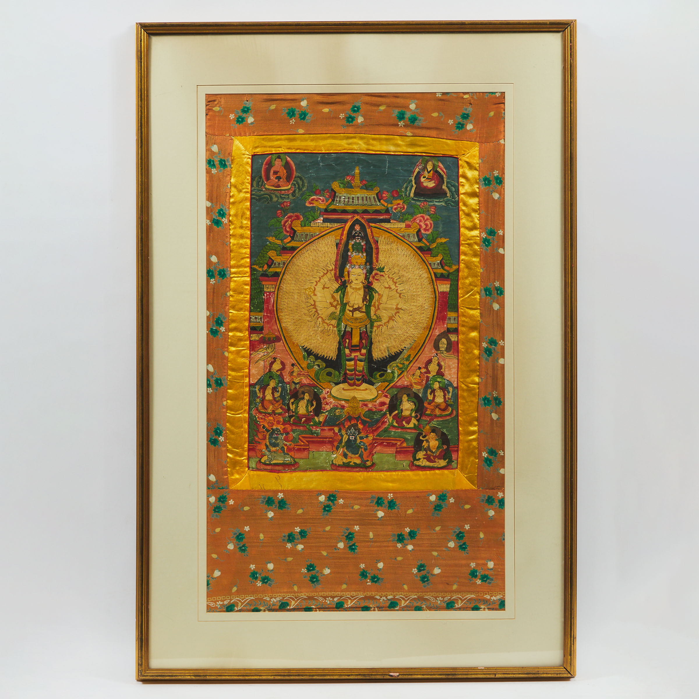 A Thangka of Thousand Armed Avalokiteshvara  3ac242