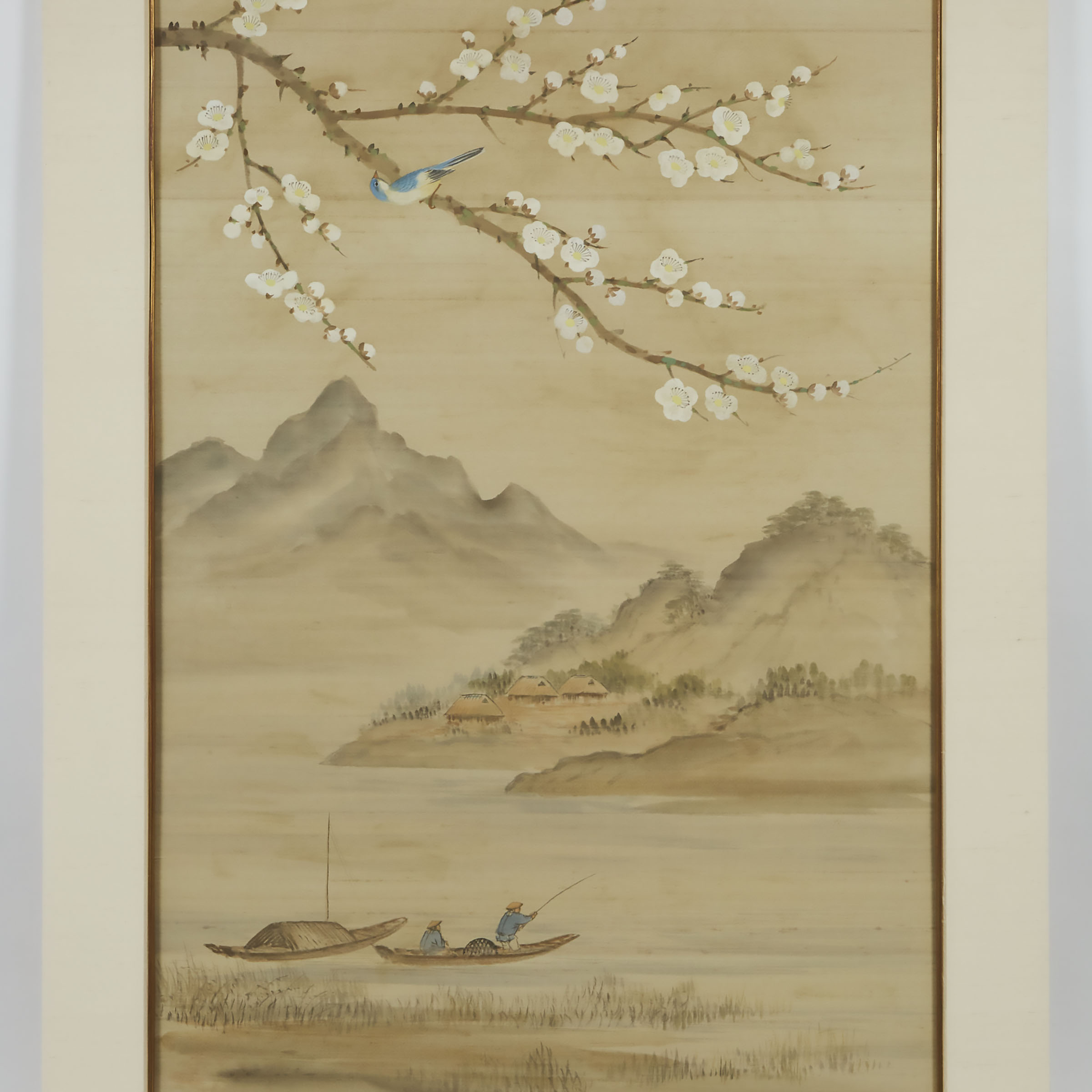 A Pair of Large Chinese Watercolour 3ac27e