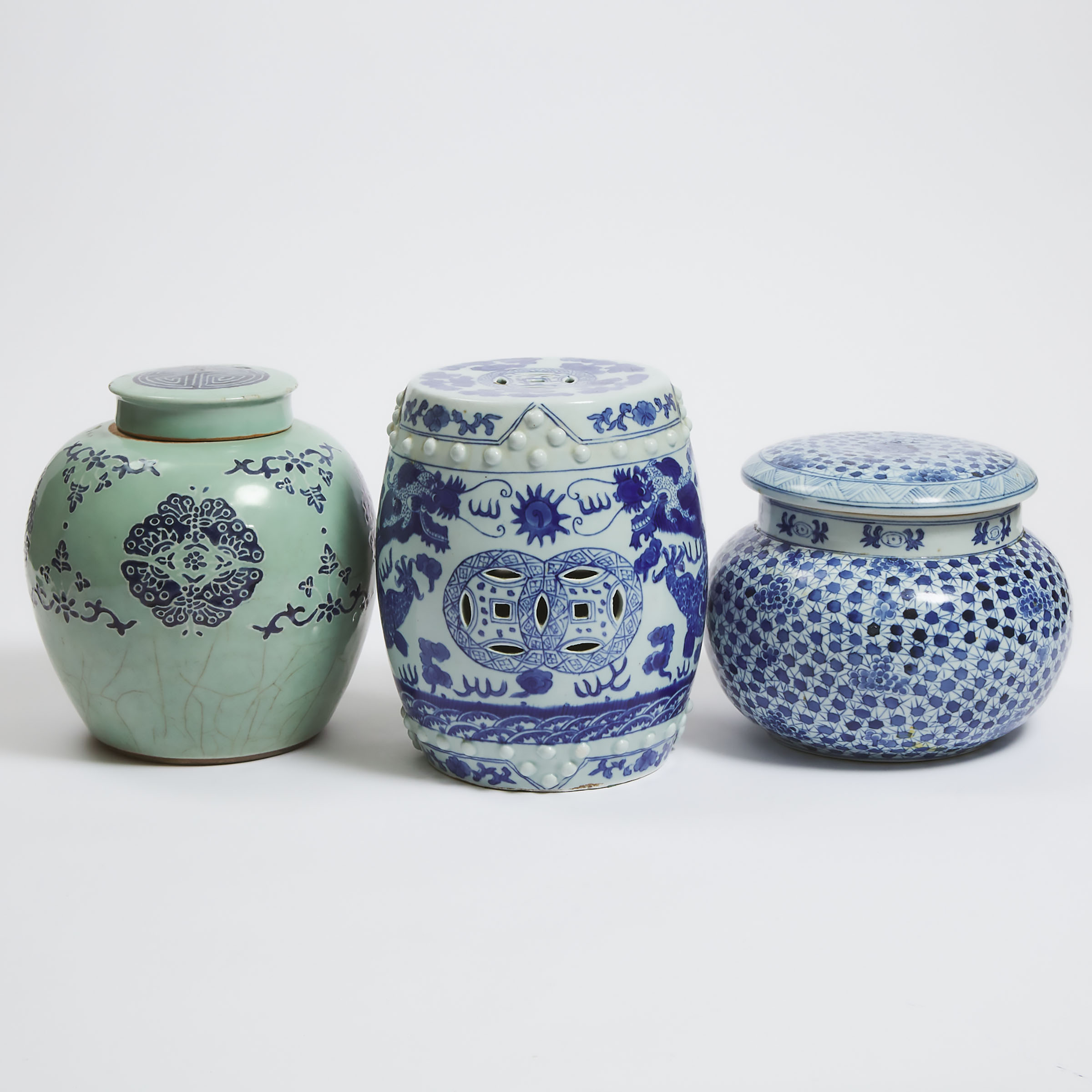 A Group of Three Chinese Porcelain