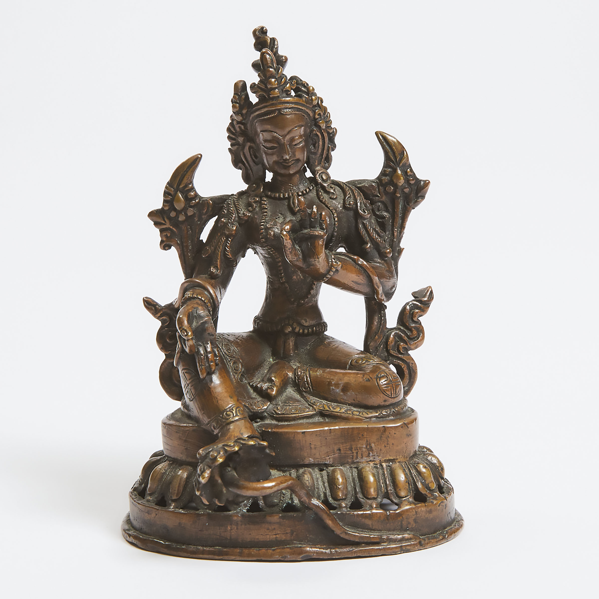 A Copper Bronze Figure of Tara  3ac2bc