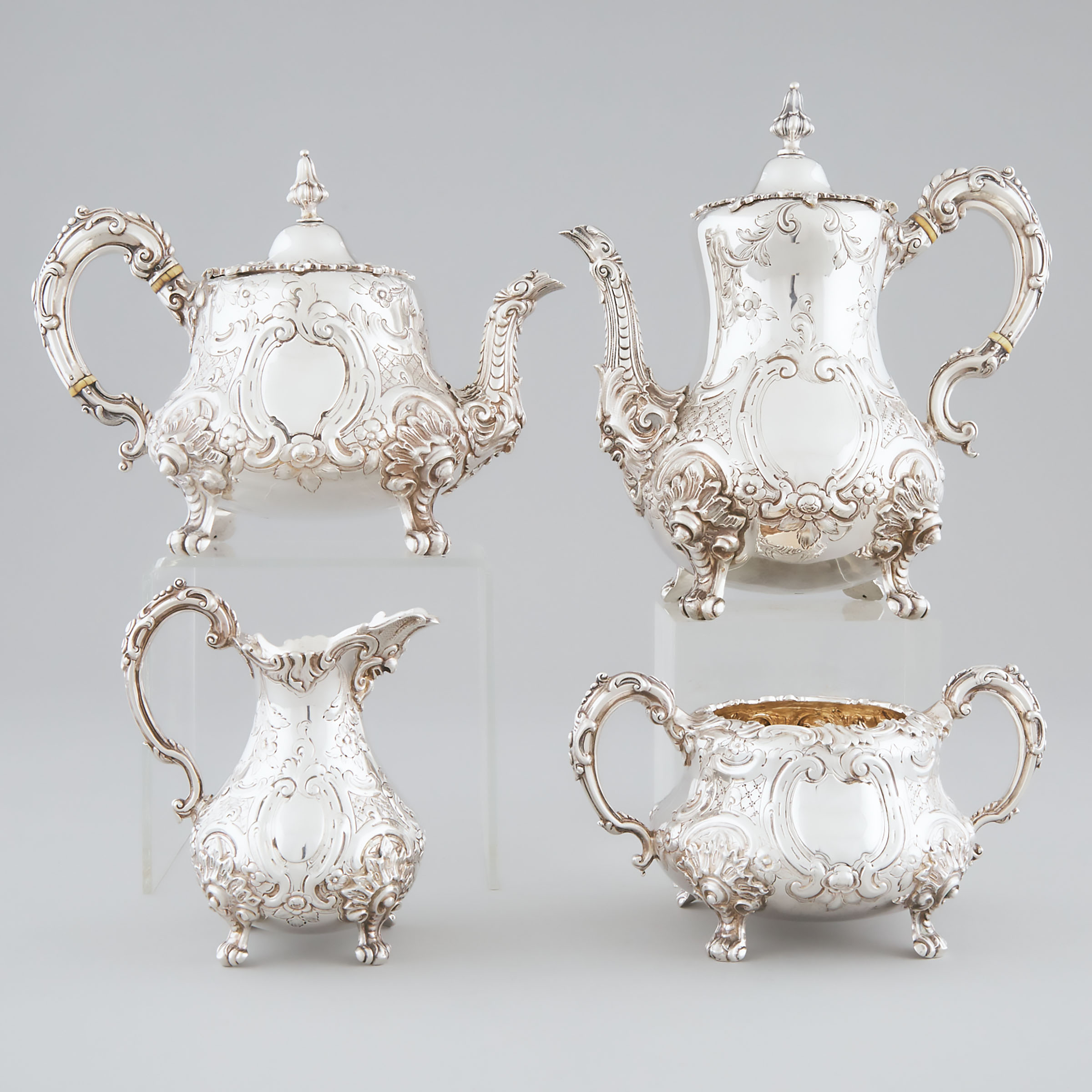 Victorian Silver Tea and Coffee