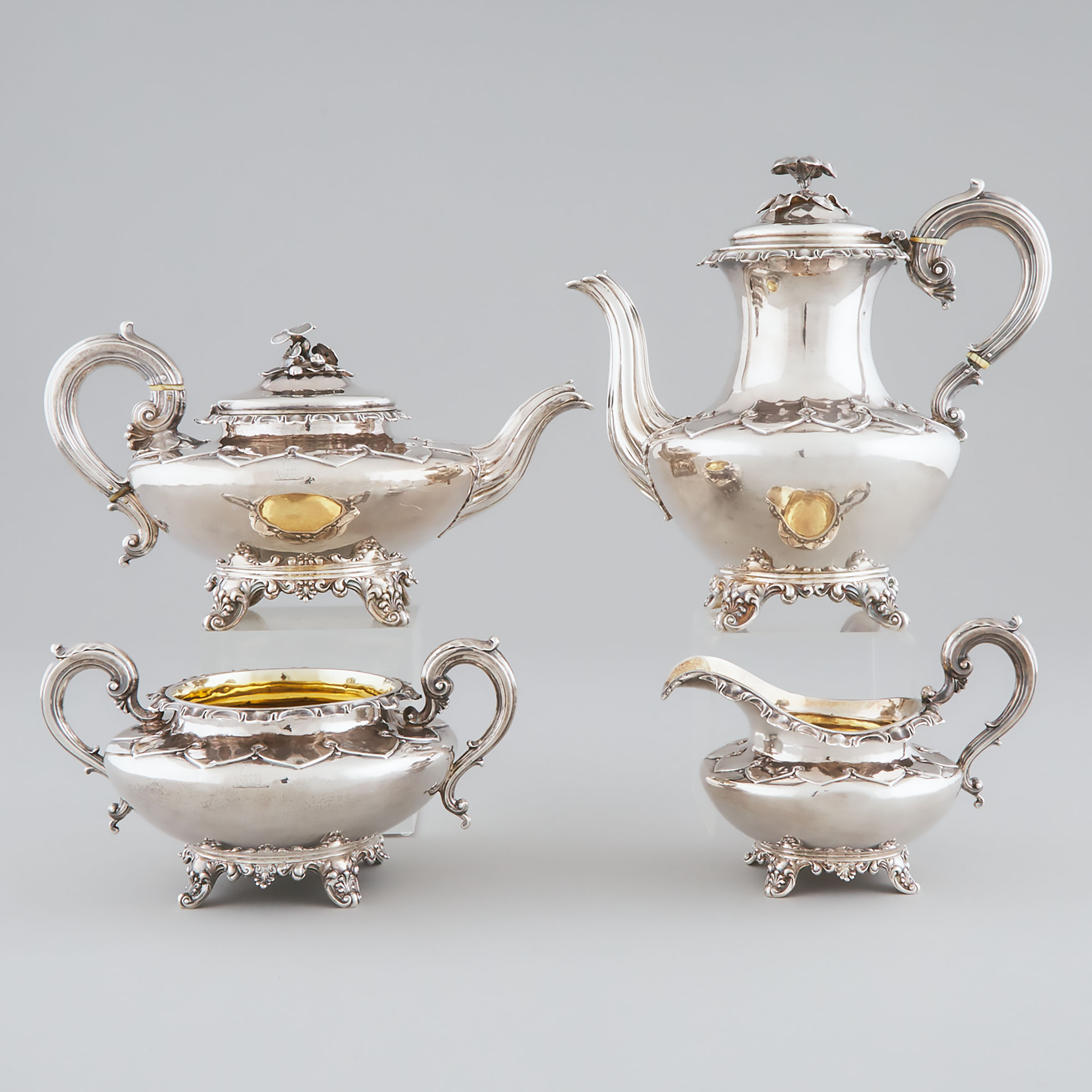 William IV Silver Tea and Coffee