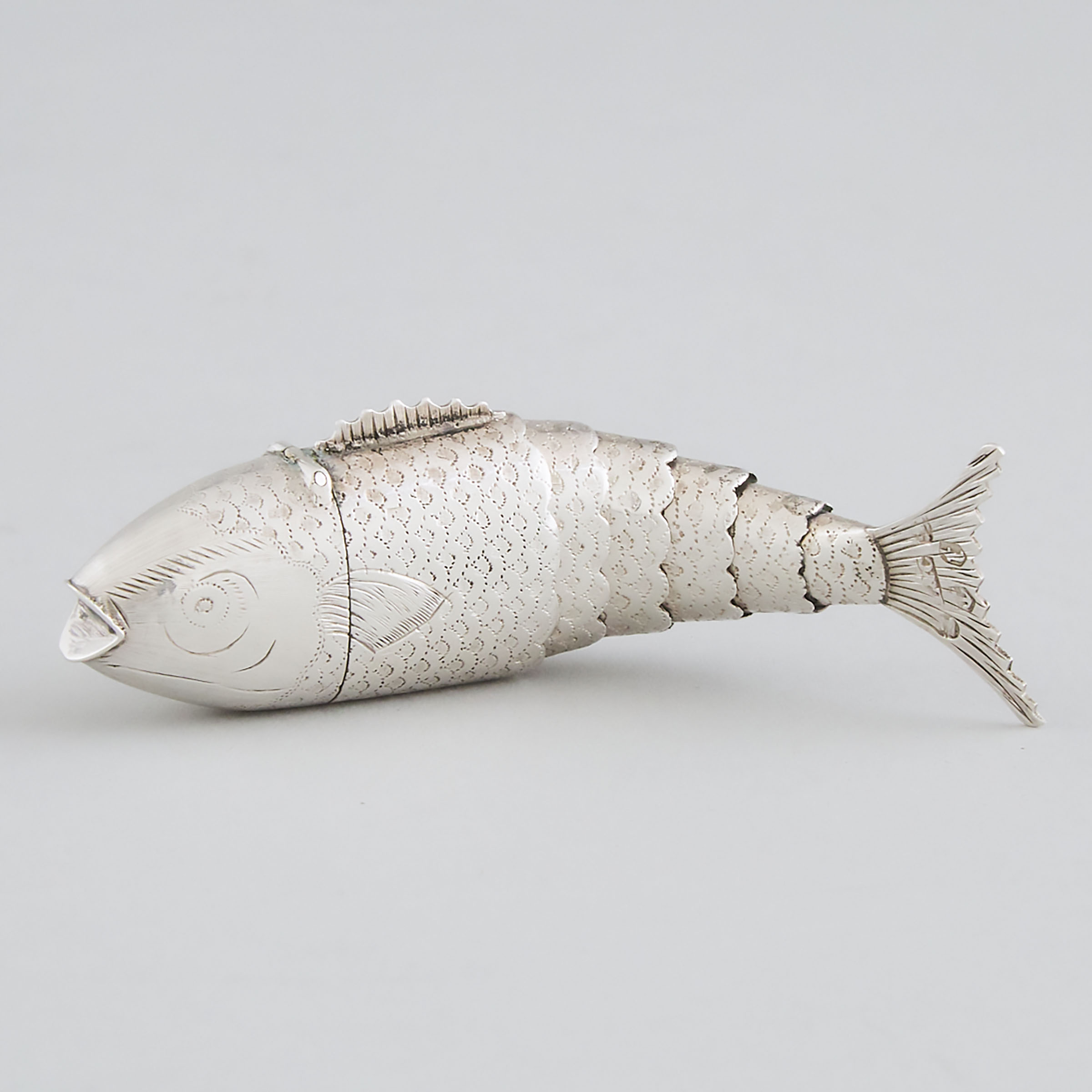 George III Silver Articulated Fish