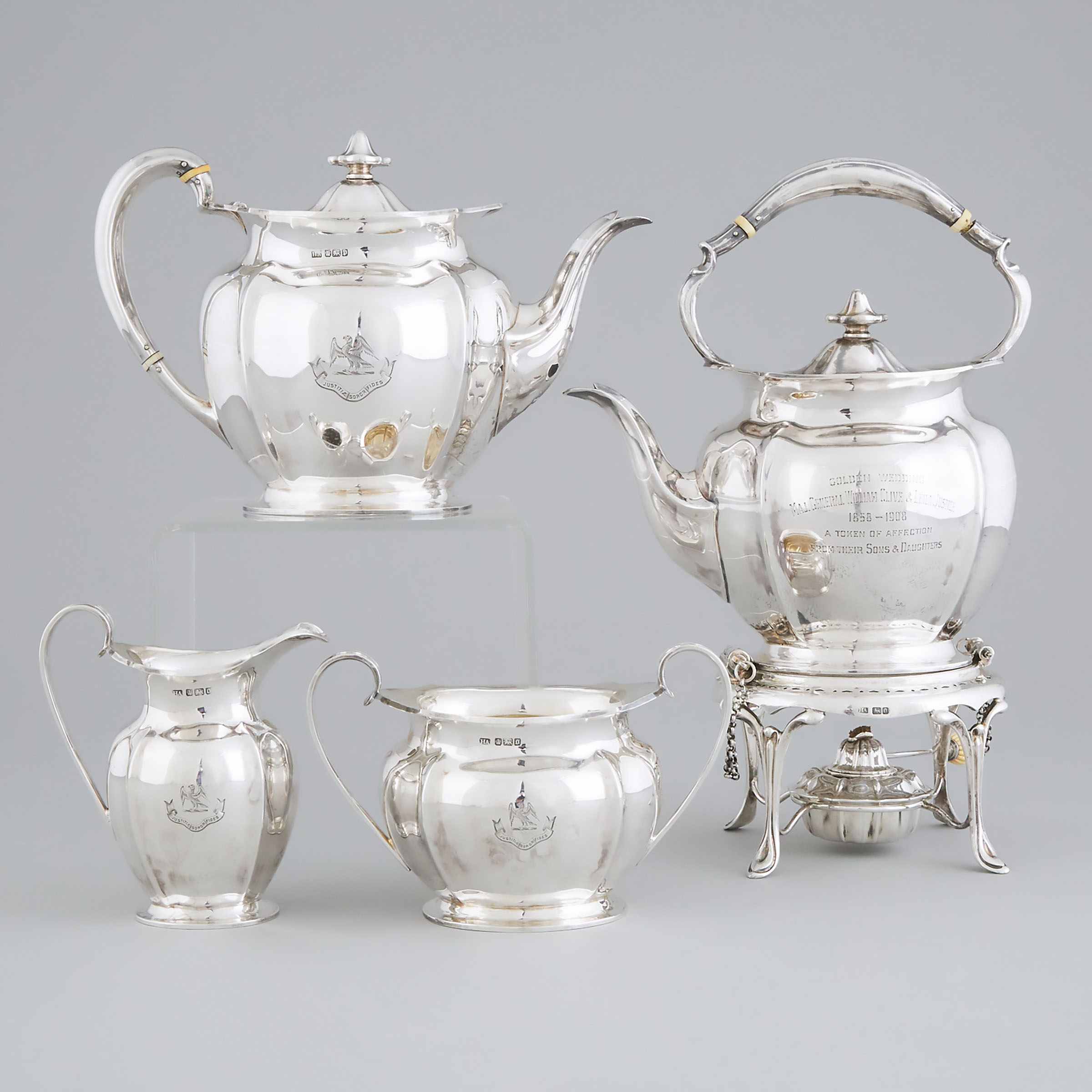 Edwardian Silver Tea Service, Atkin