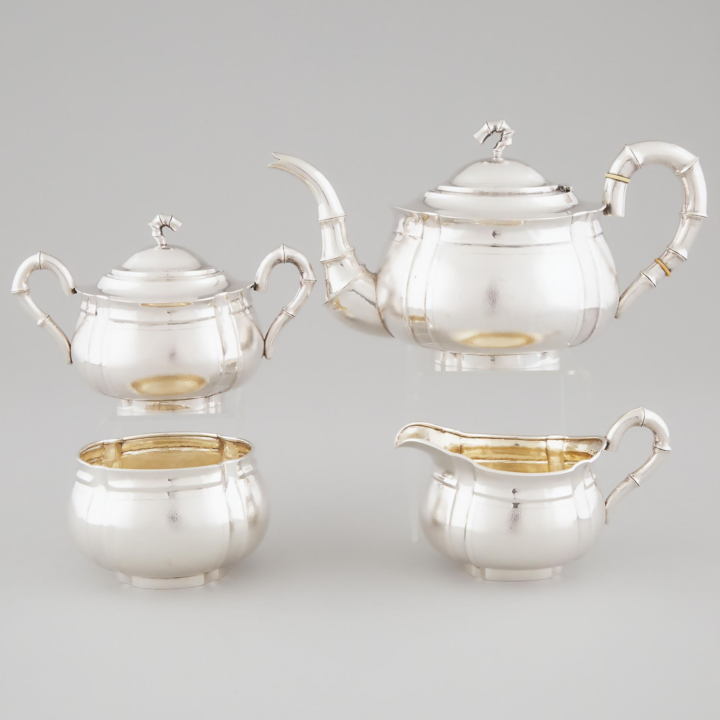 Chinese Export Silver Tea Service  3ac318