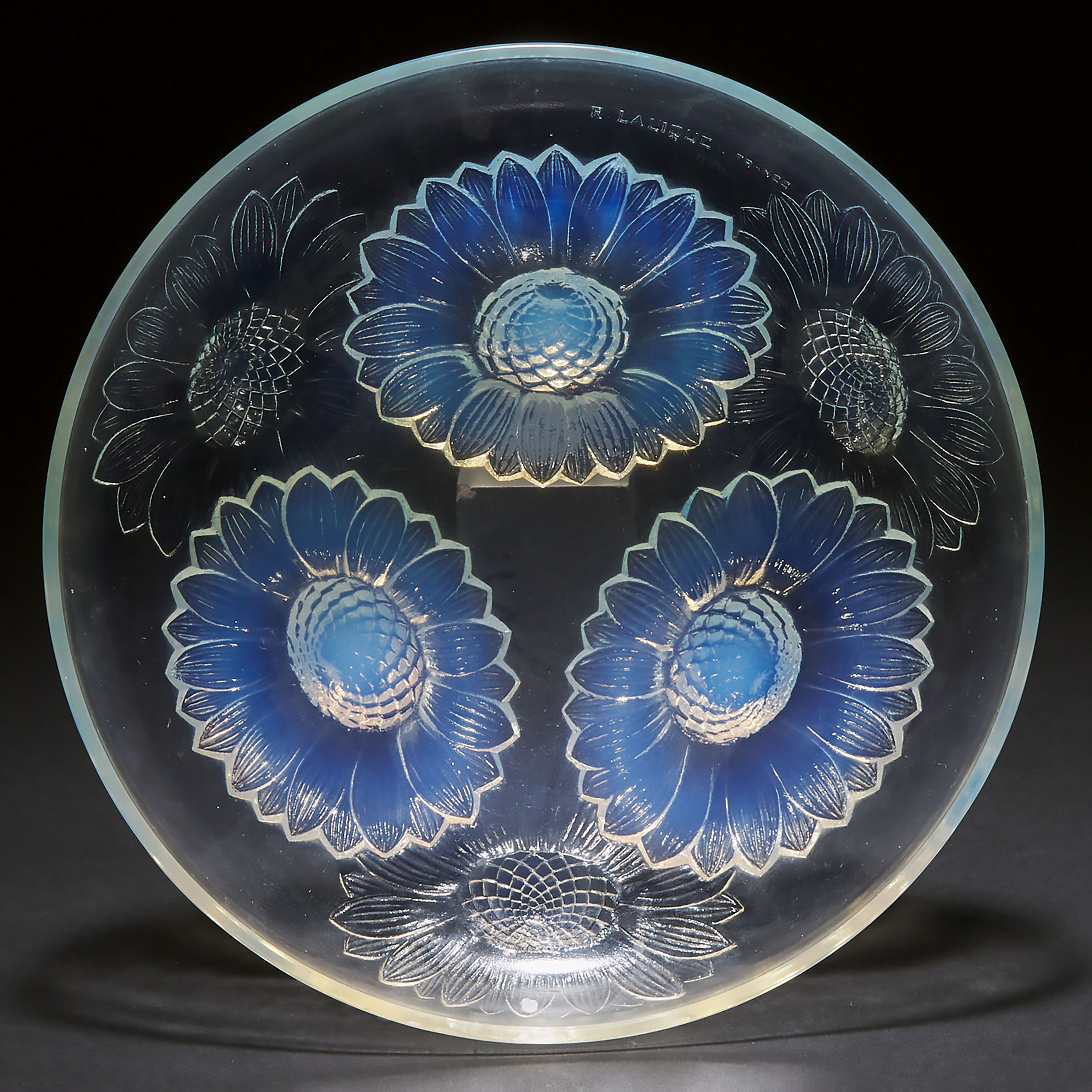  Vernon Lalique Moulded Opalescent 3ac330