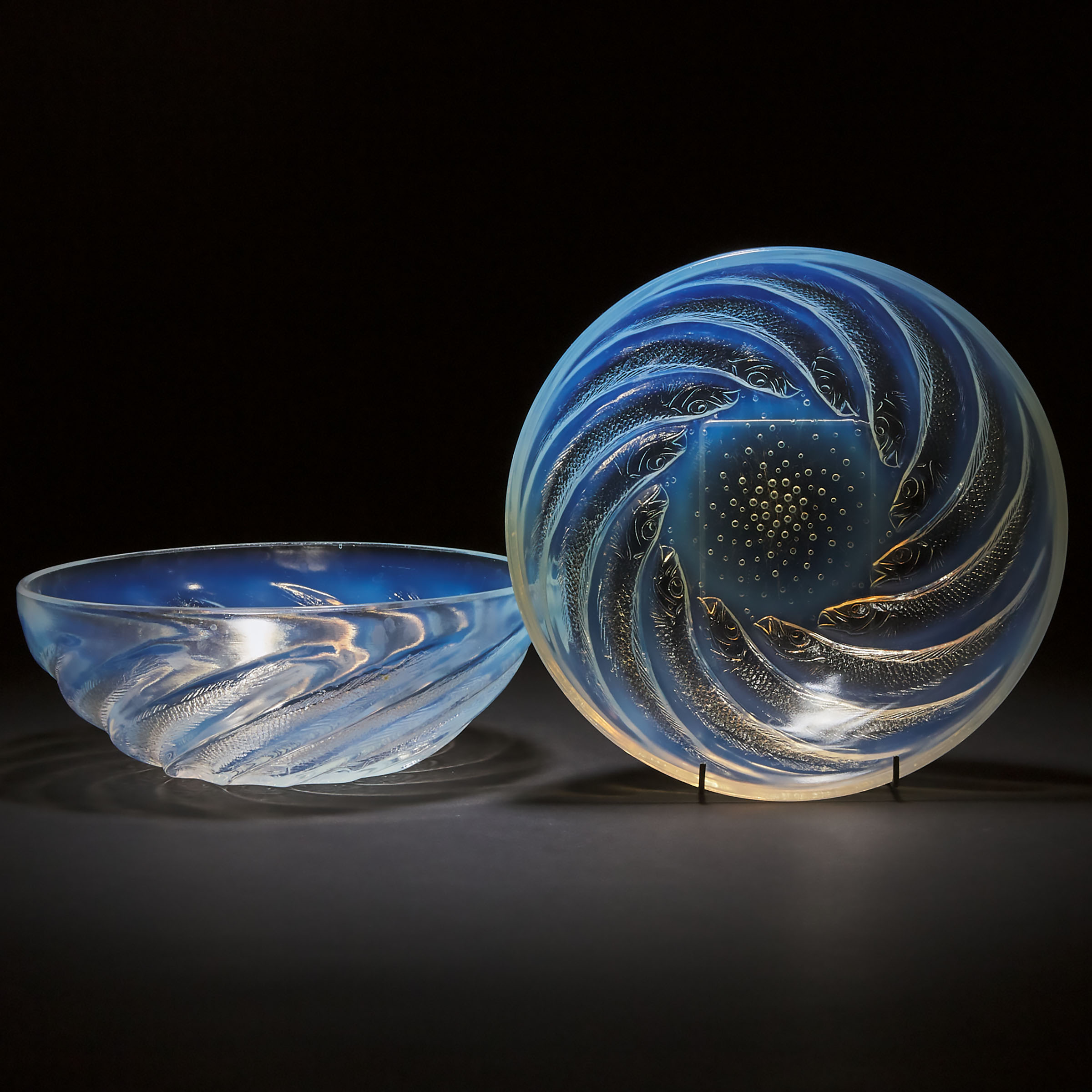  Poissons Pair of Lalique 3ac32b