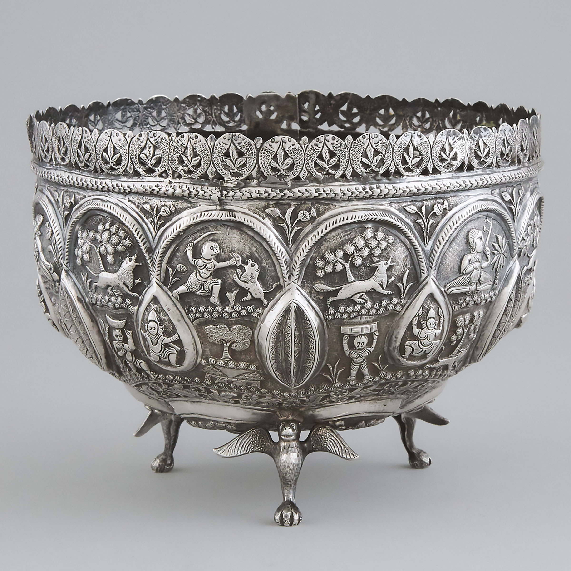 Indonesian Silver Three-Footed