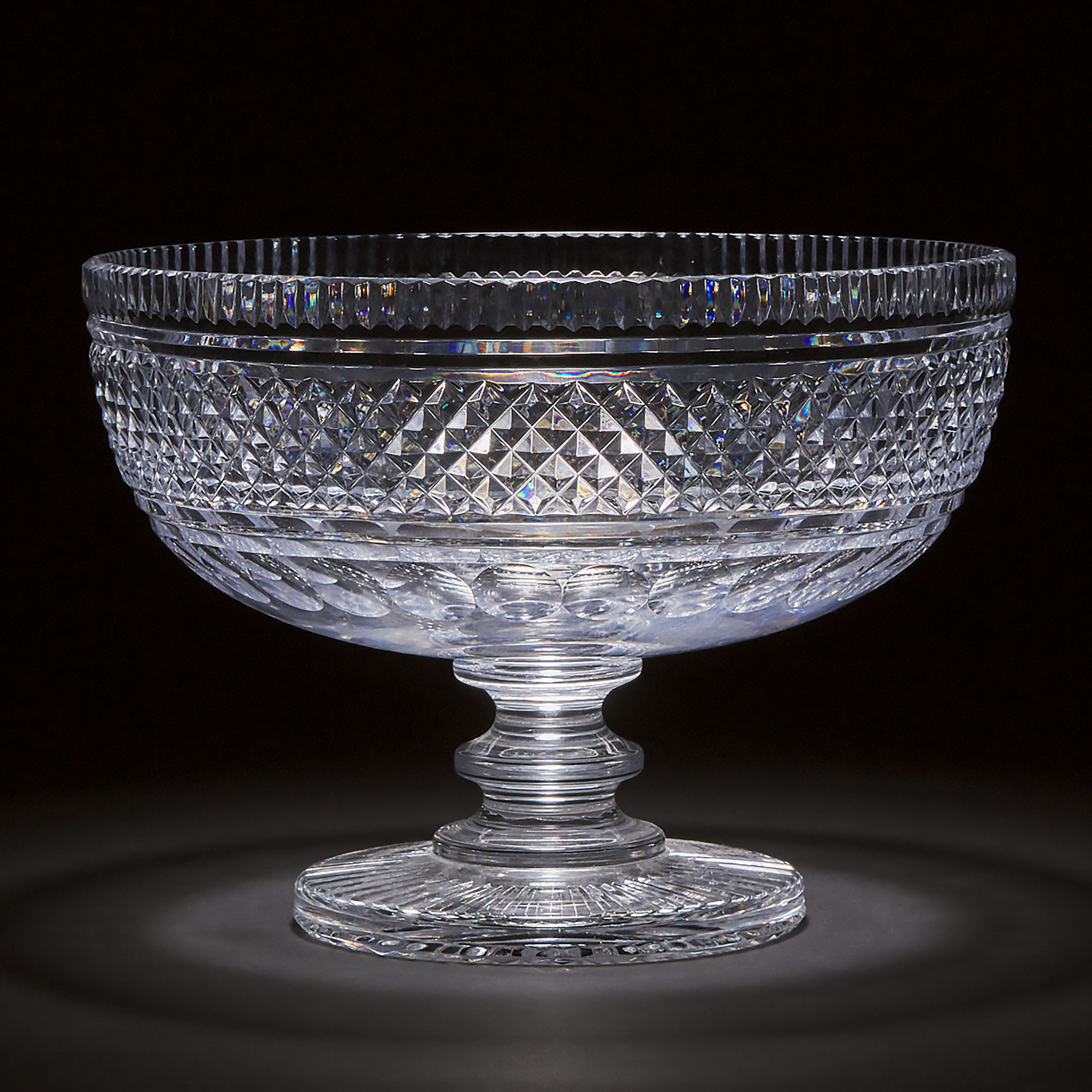 Waterford Cut Glass Pedestal-Footed