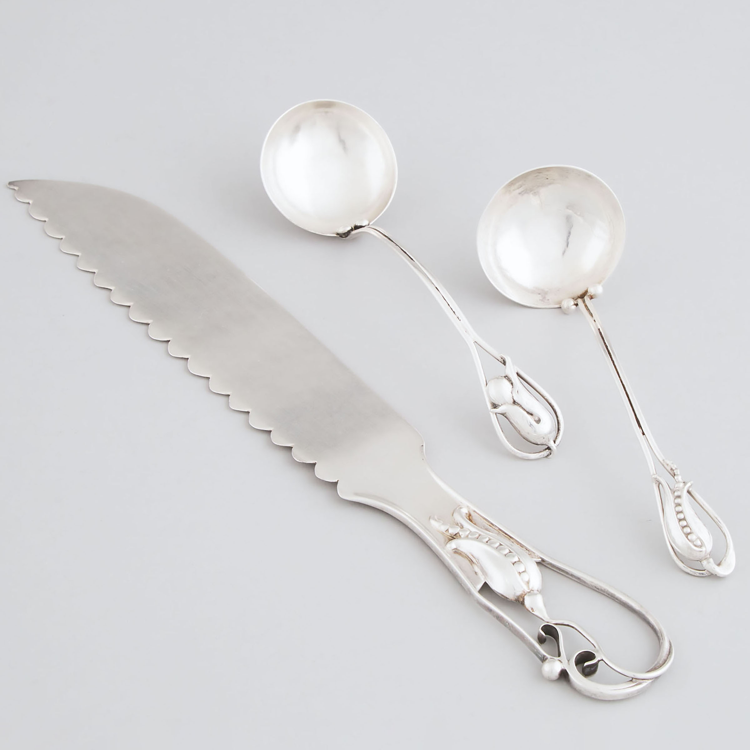 Canadian Silver Cake Knife and