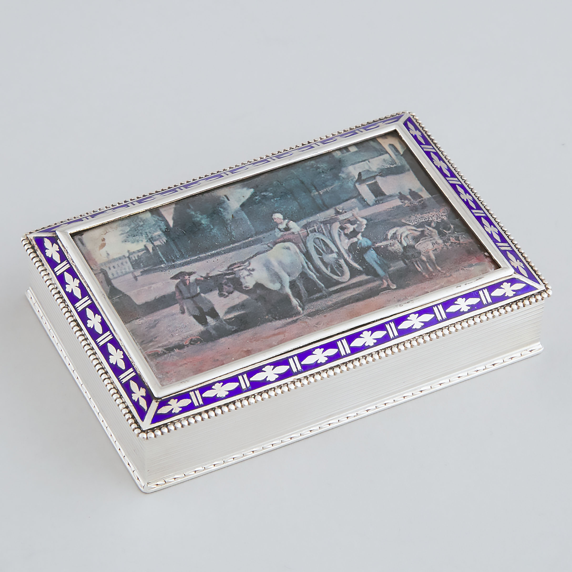 Austrian Silver and Enamel Rectangular 3ac39a