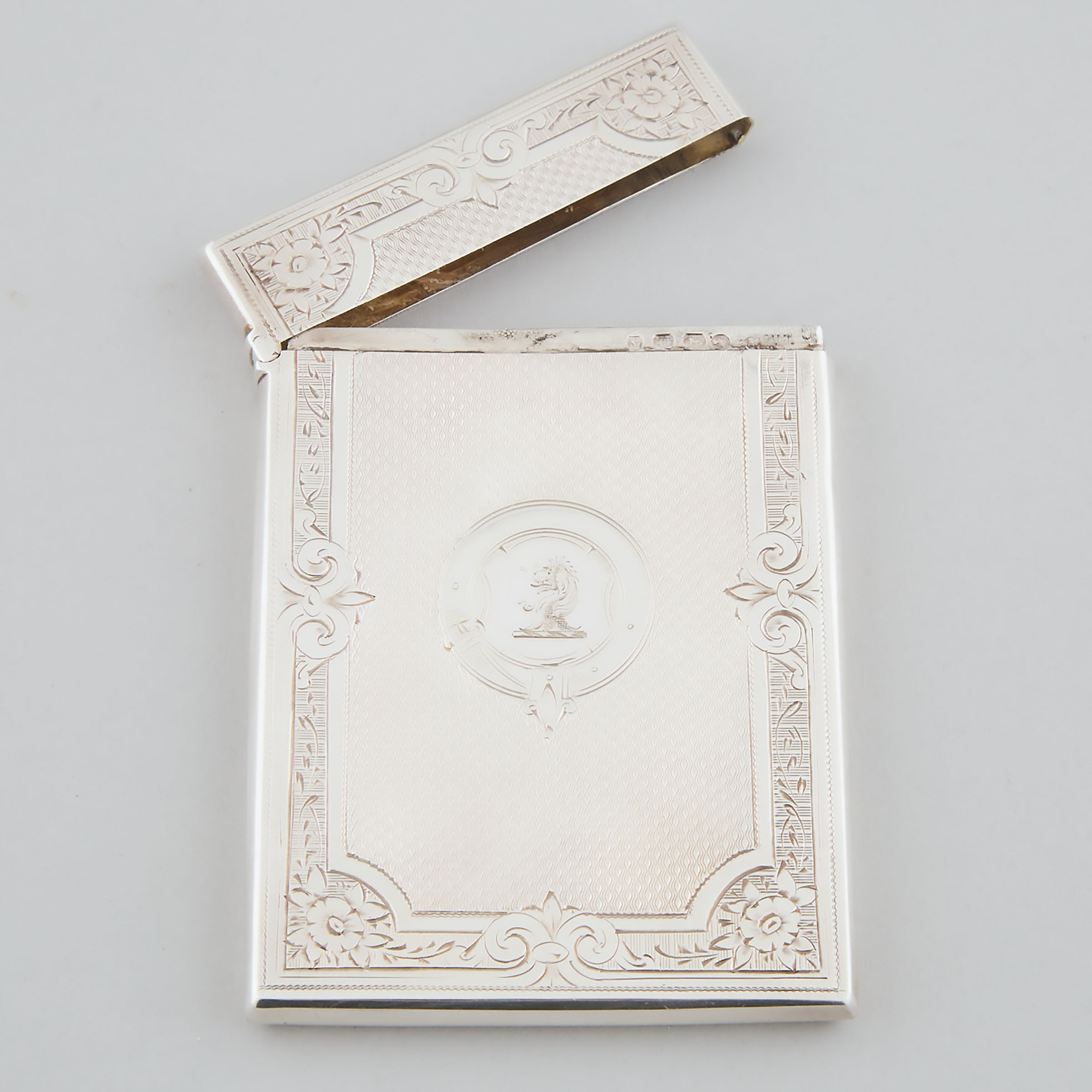 Victorian Silver Rectangular Card 3ac3d6