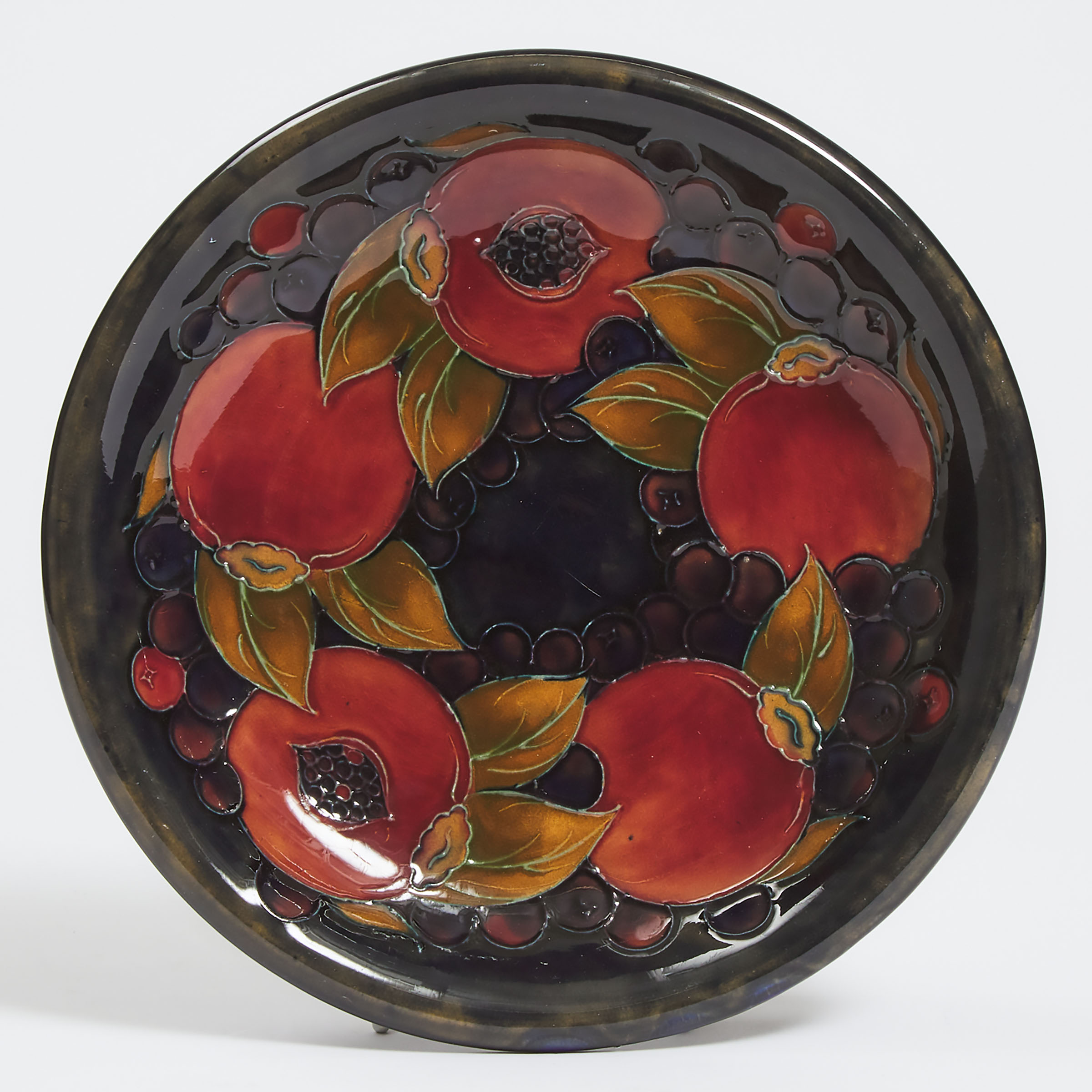 Moorcroft Pomegranate Plate, c.1925