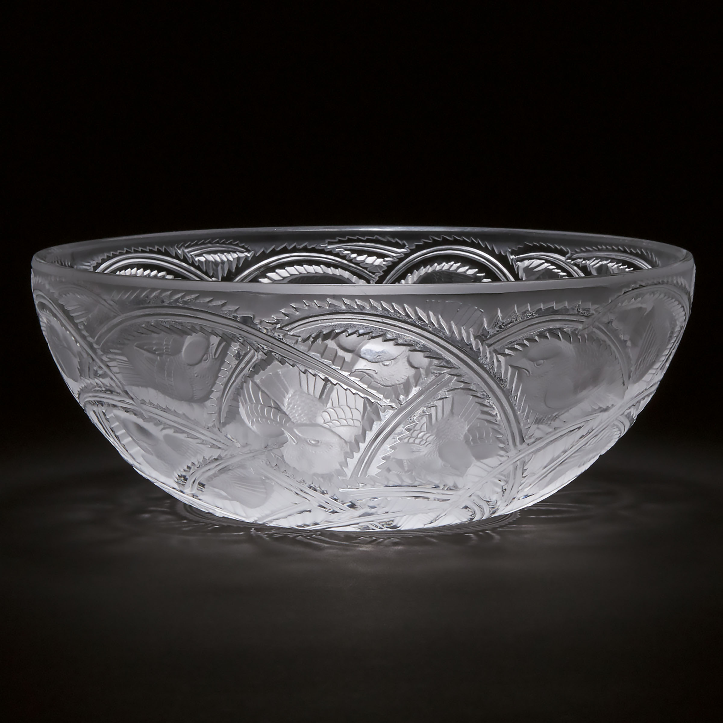  Pinsons Lalique Moulded and 3ac3e0
