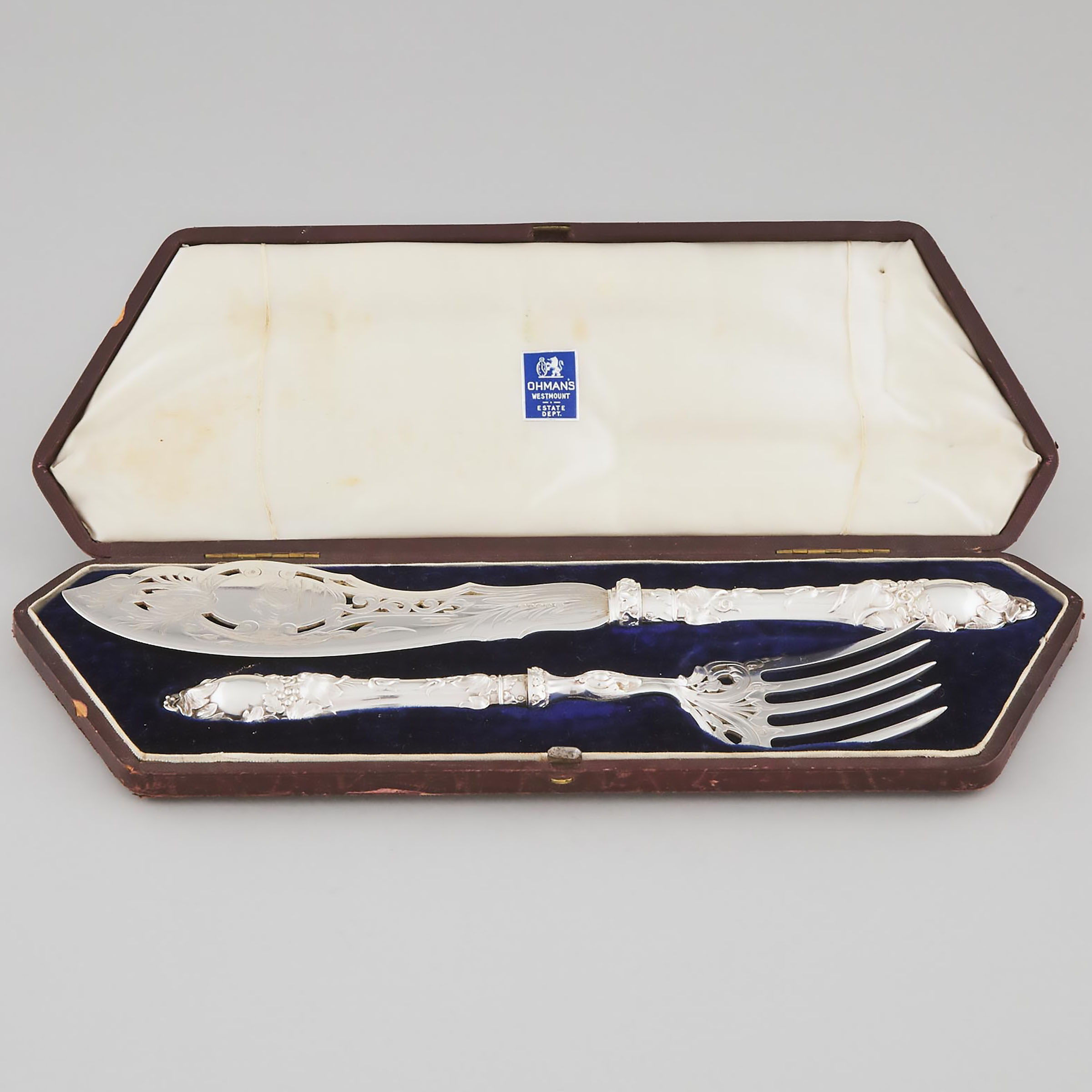 Victorian Silver Fish Servers  3ac3ef