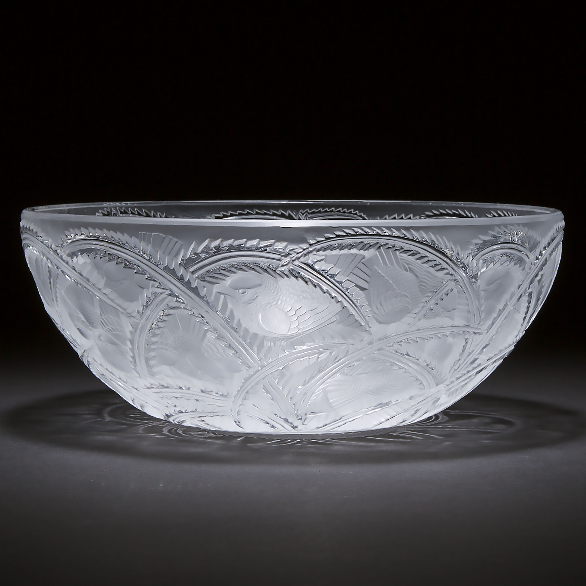 'Pinsons', Lalique Moulded and