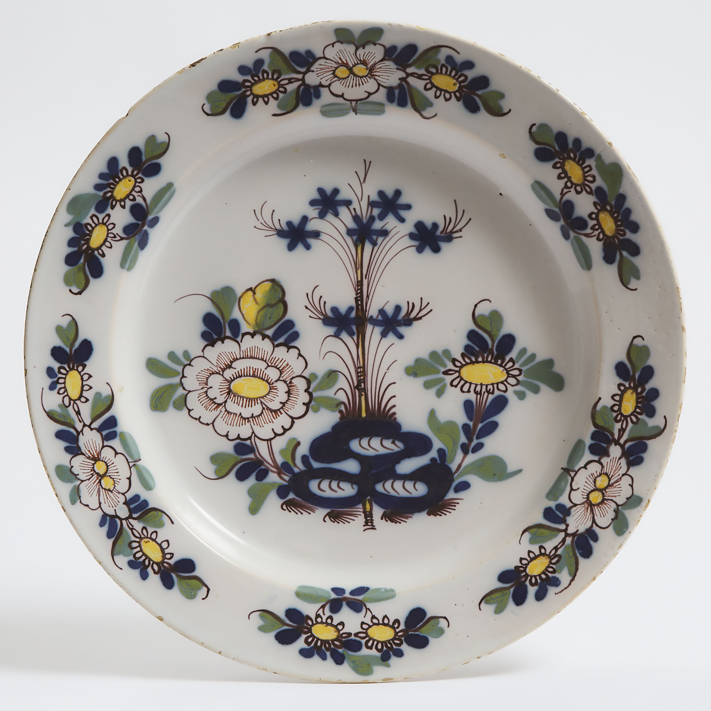 Continental Delft Polychrome Charger  3ac3eb