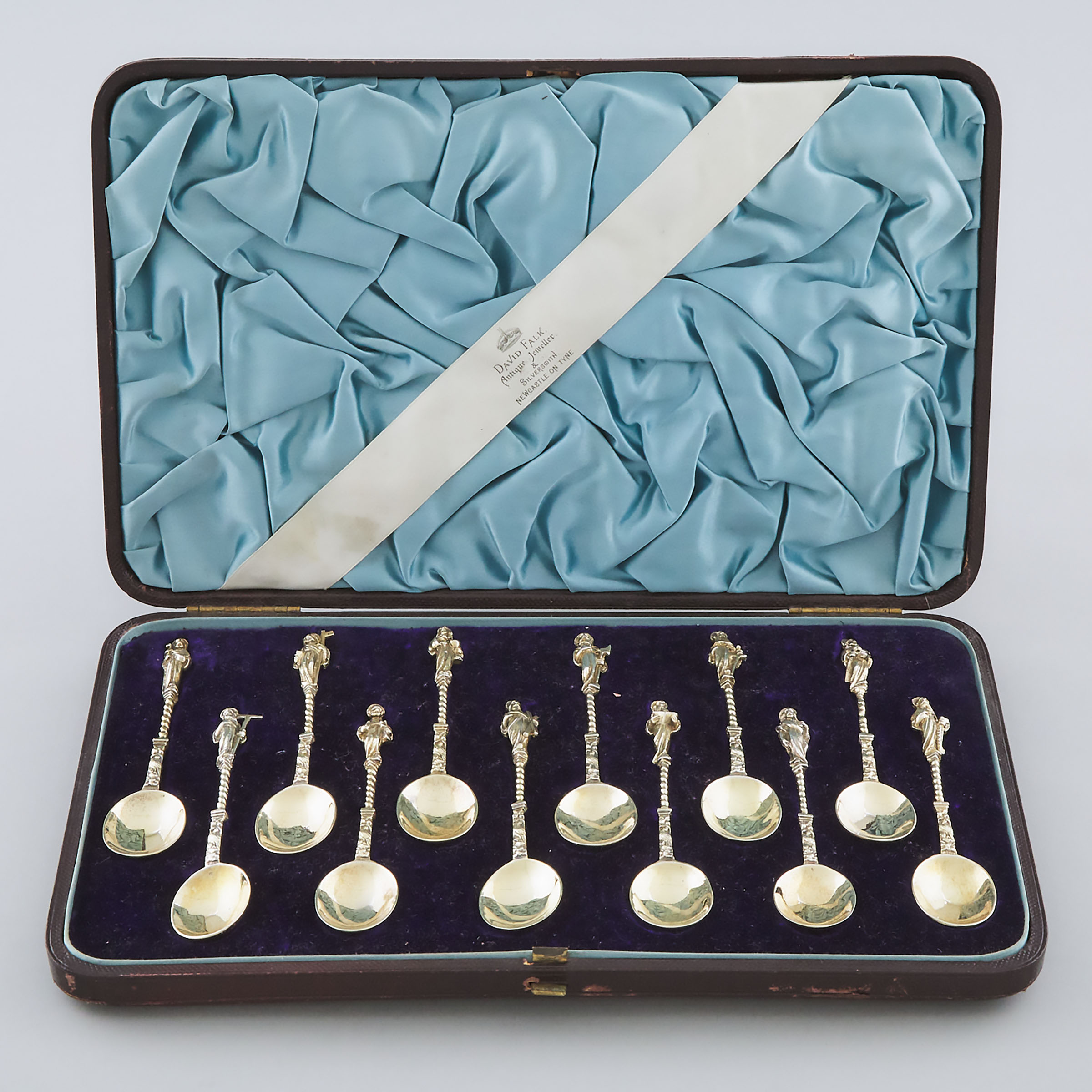 Set of Twelve German Silver-Gilt