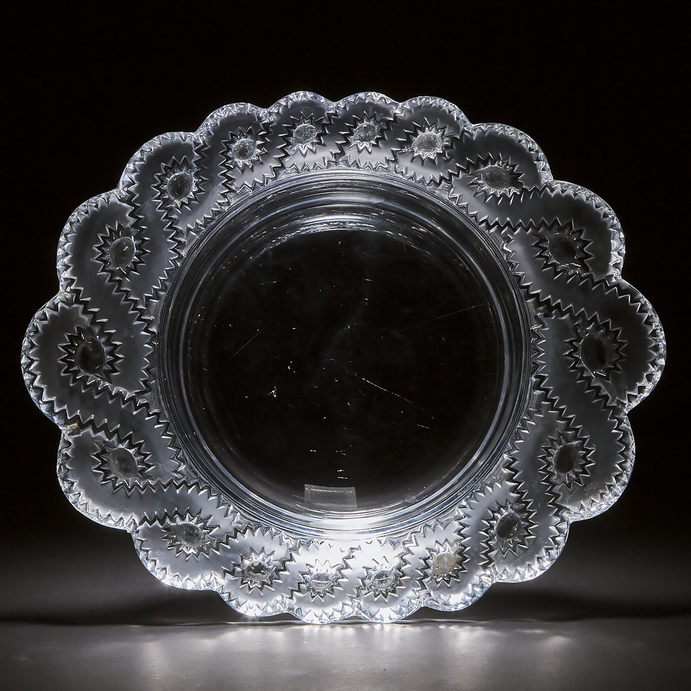  Auriac Lalique Moulded and Partly 3ac425