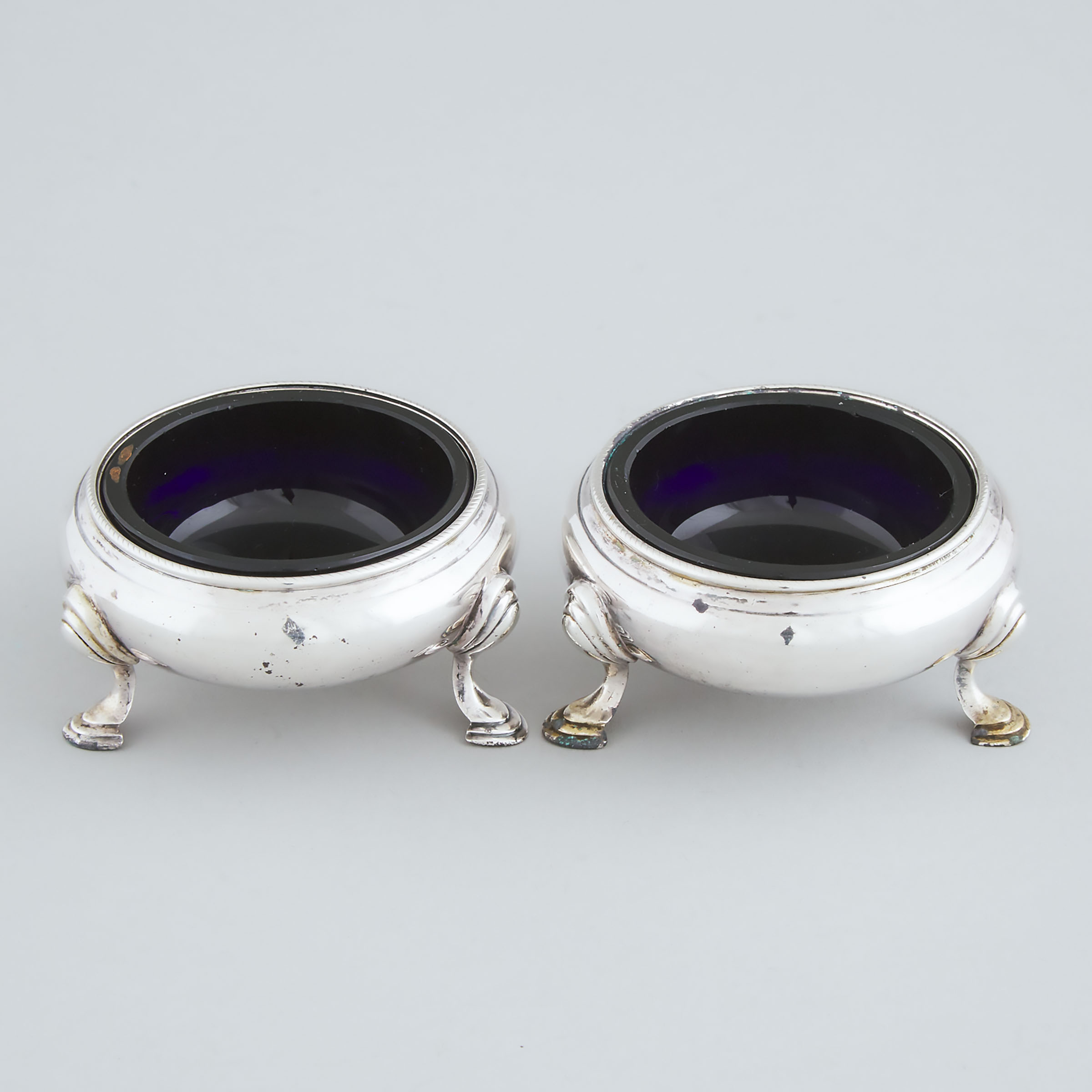 Pair of Victorian Silver Salt Cellars,