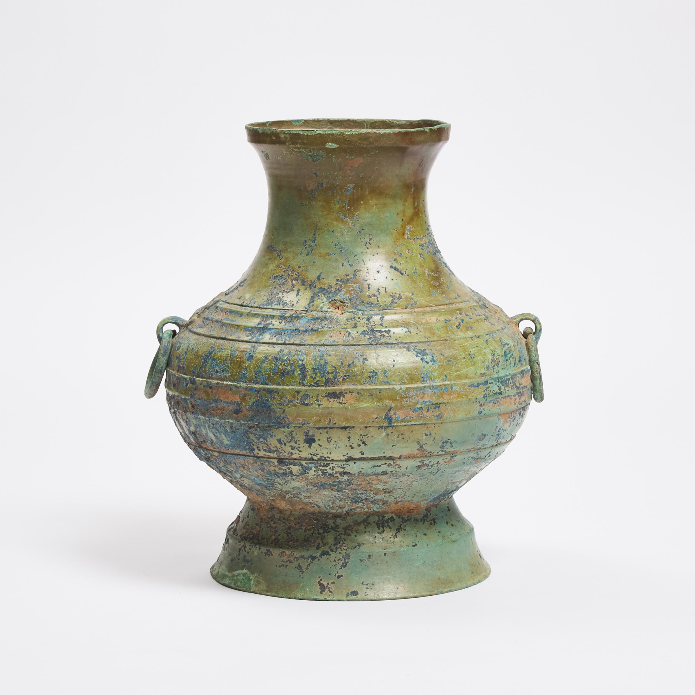 A Bronze Ritual Wine Vessel Hu  3ac482