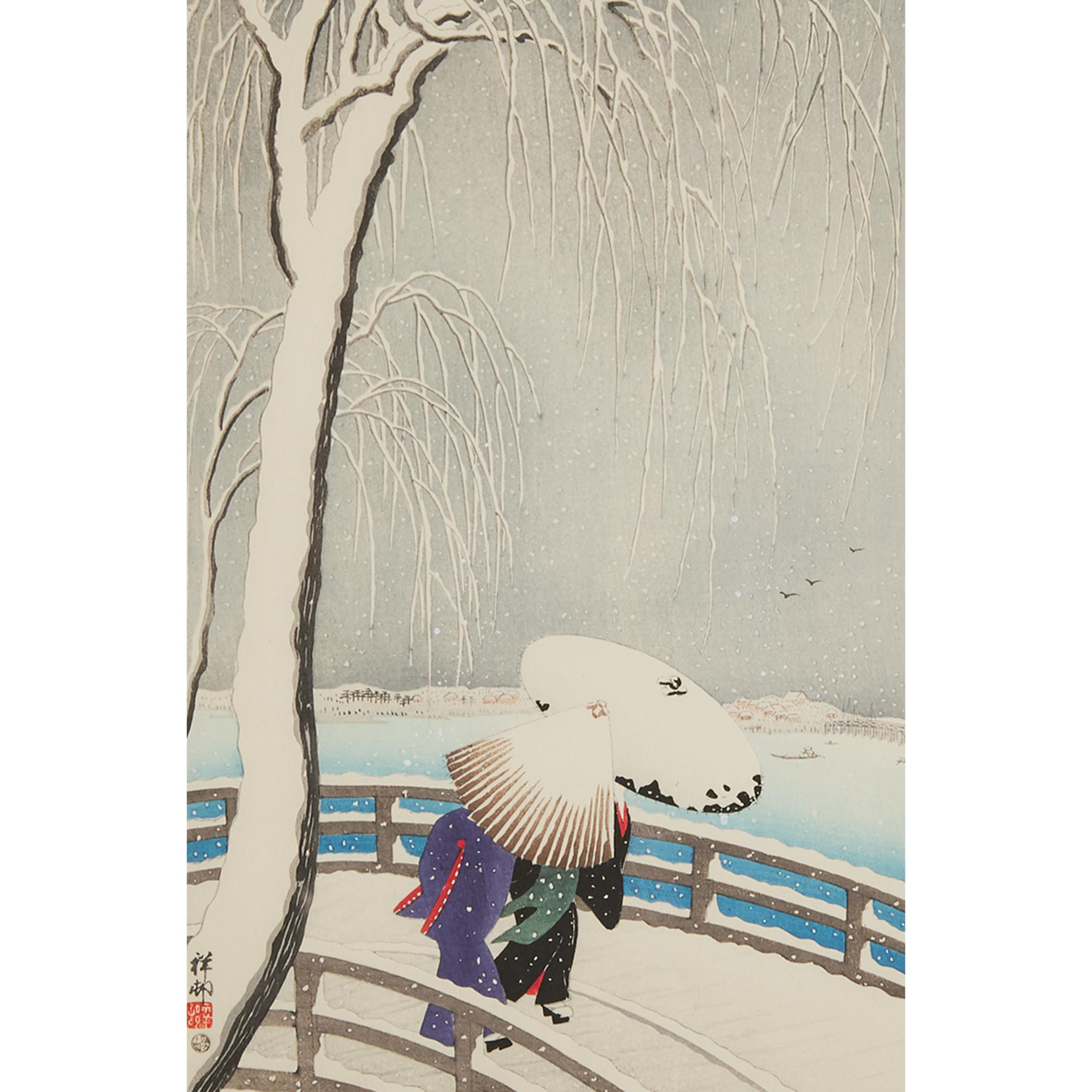 Ohara Koson (Shoson, 1877-1945), Snow