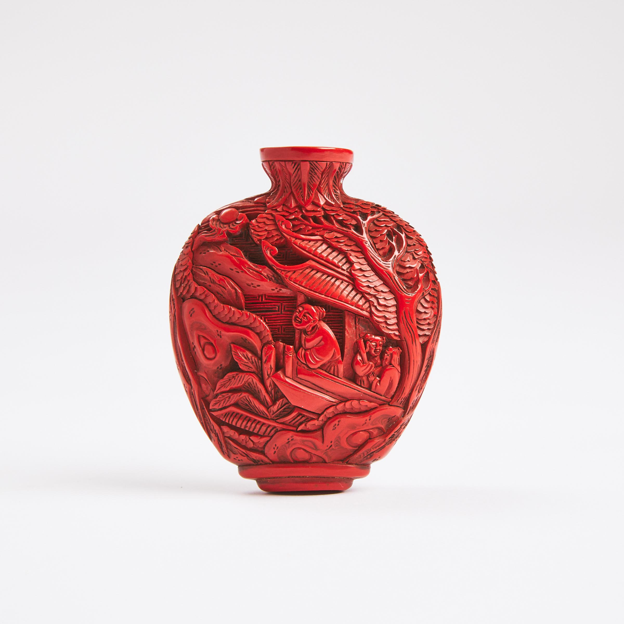 A Cinnabar Lacquer Snuff Bottle  3ac4c9