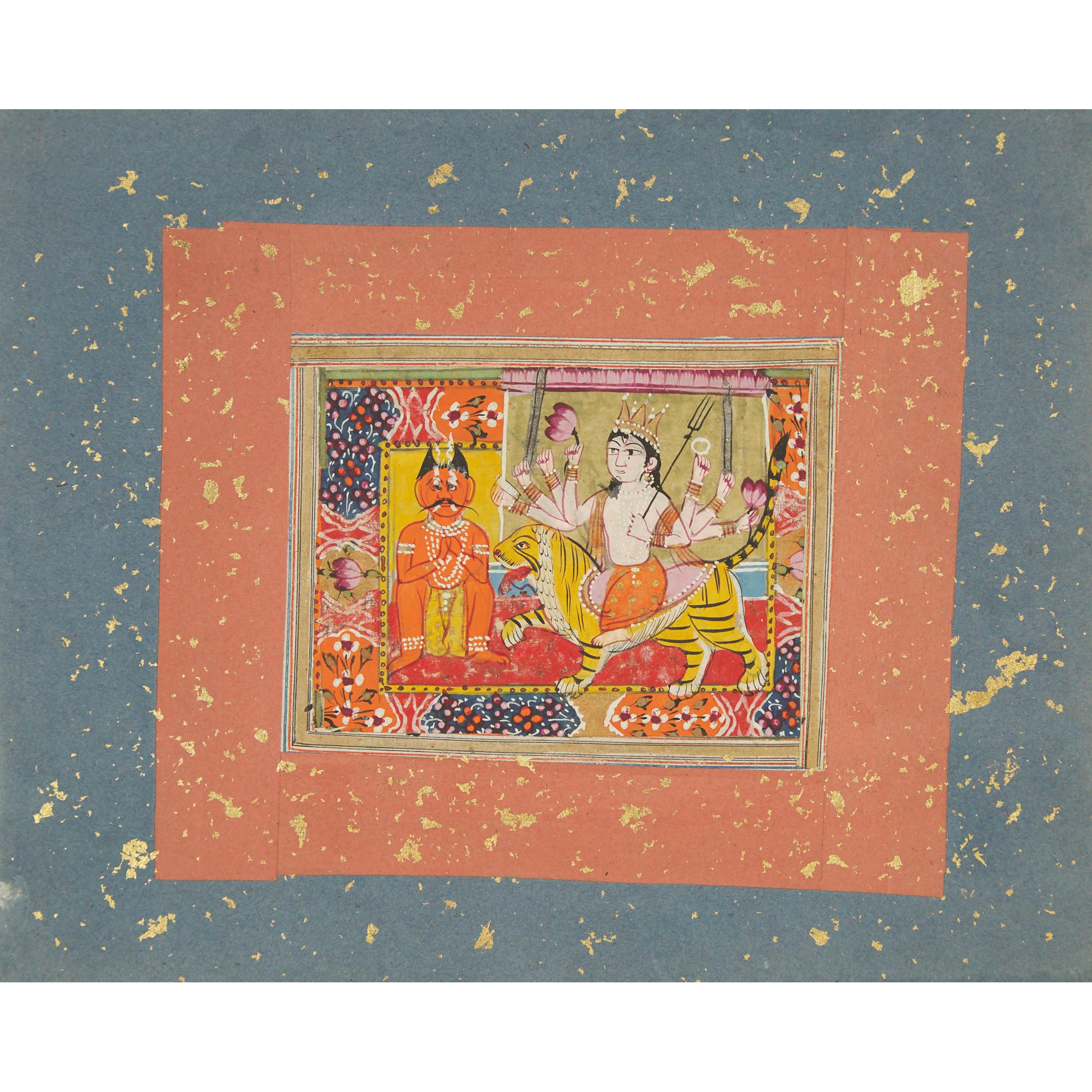 Kashmir School, A Painting of Durga