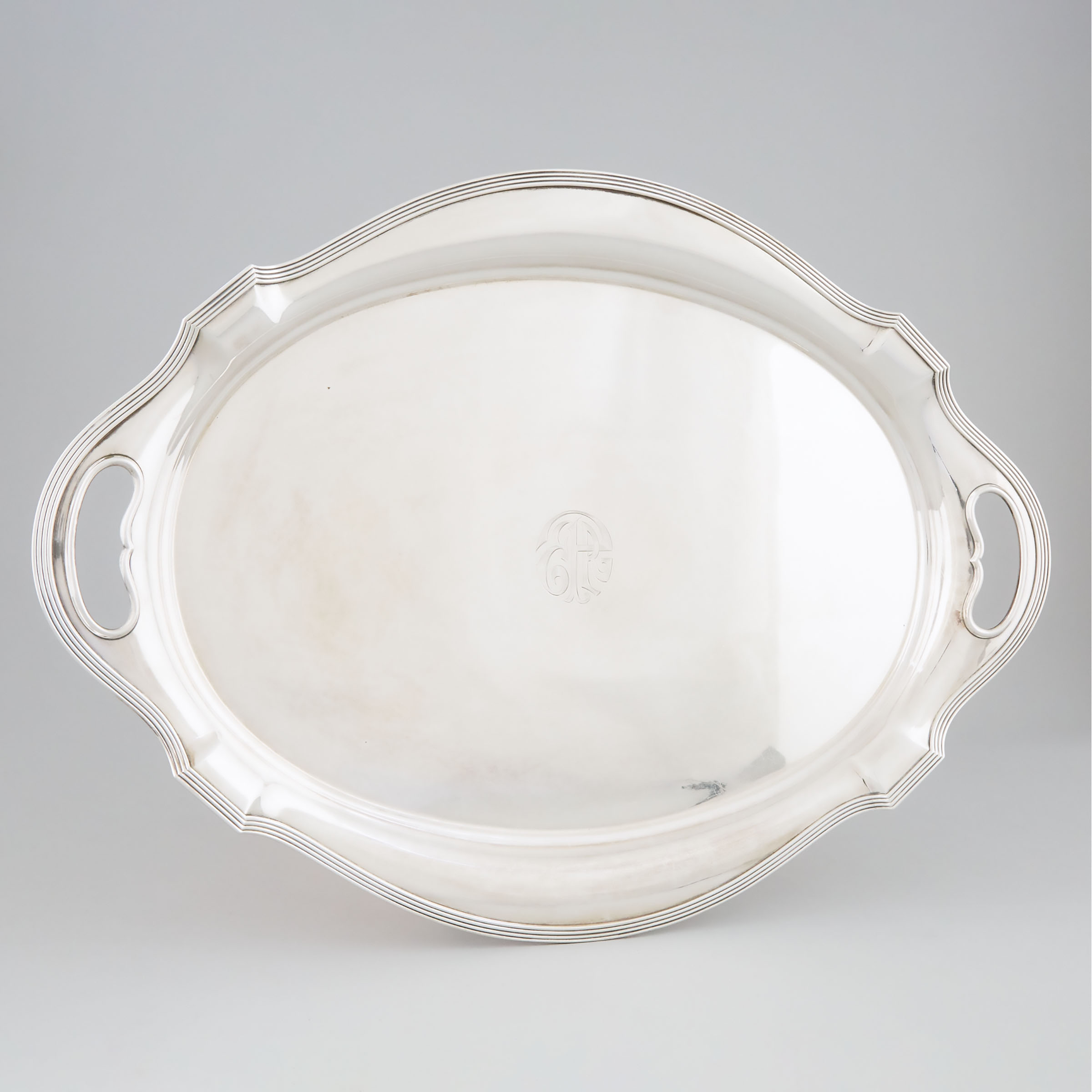 American Silver Two-Handled Oval