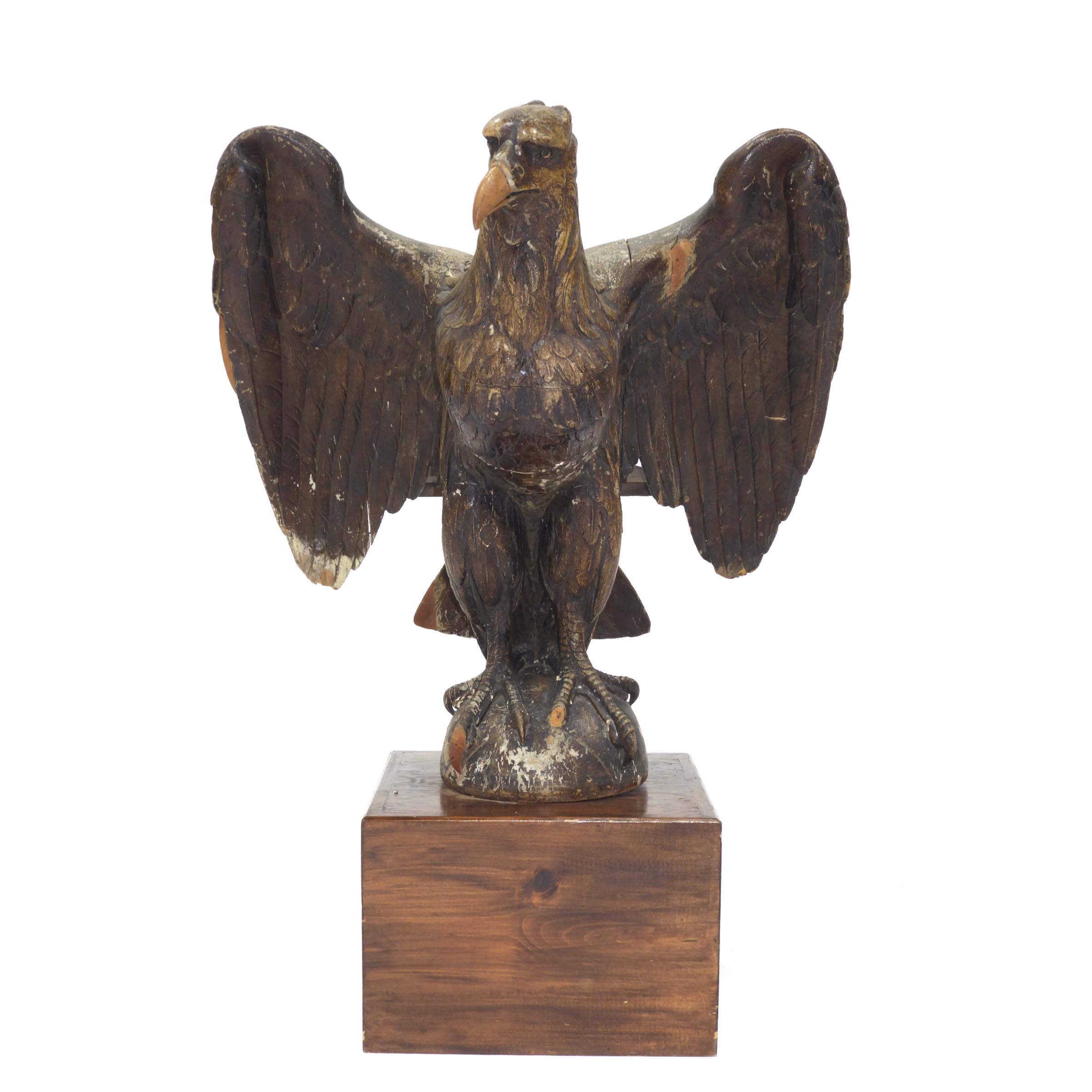 Carved and Painted Eagle Form Lectern  3ac5f4