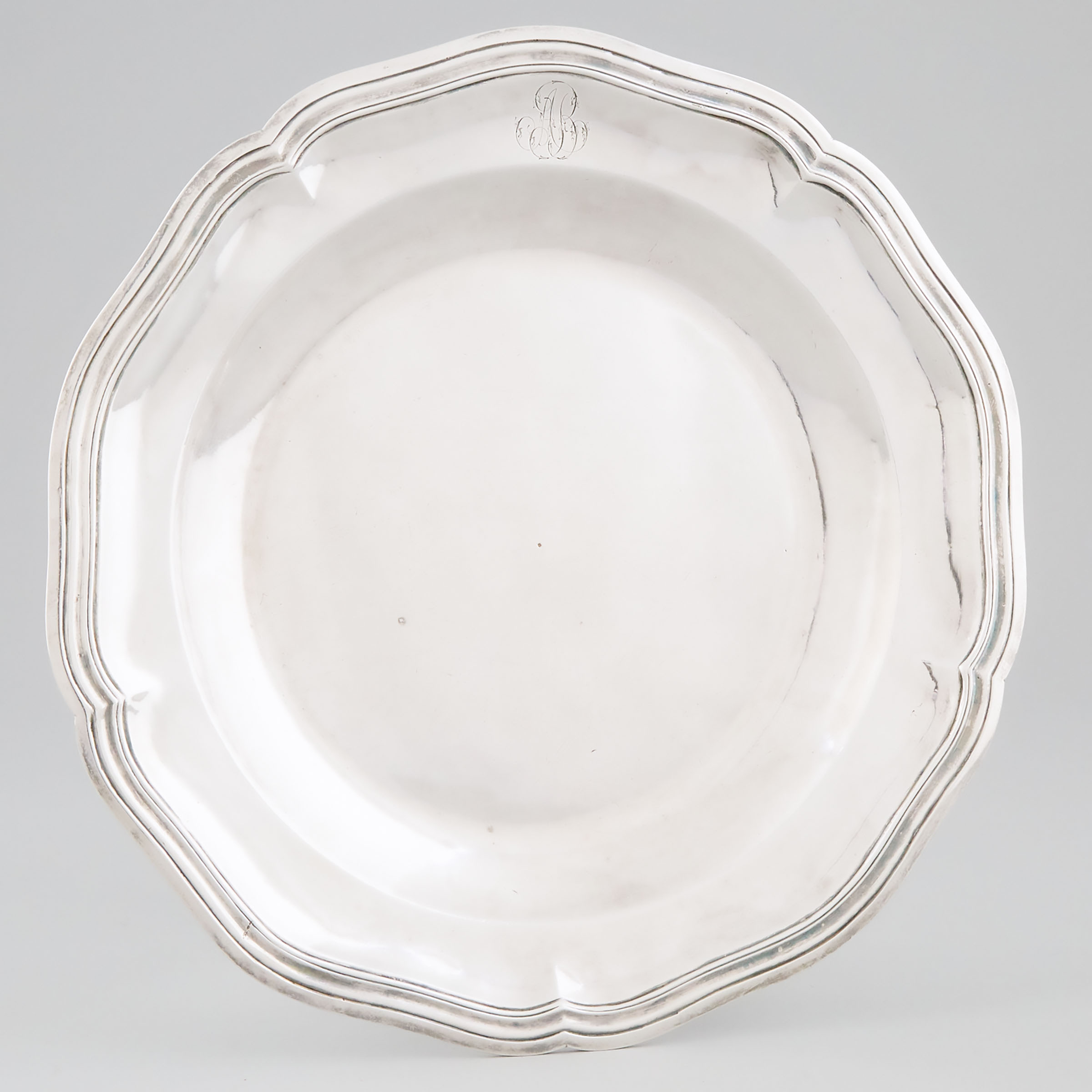 French Silver Circular Dish Paris  3ac5f7